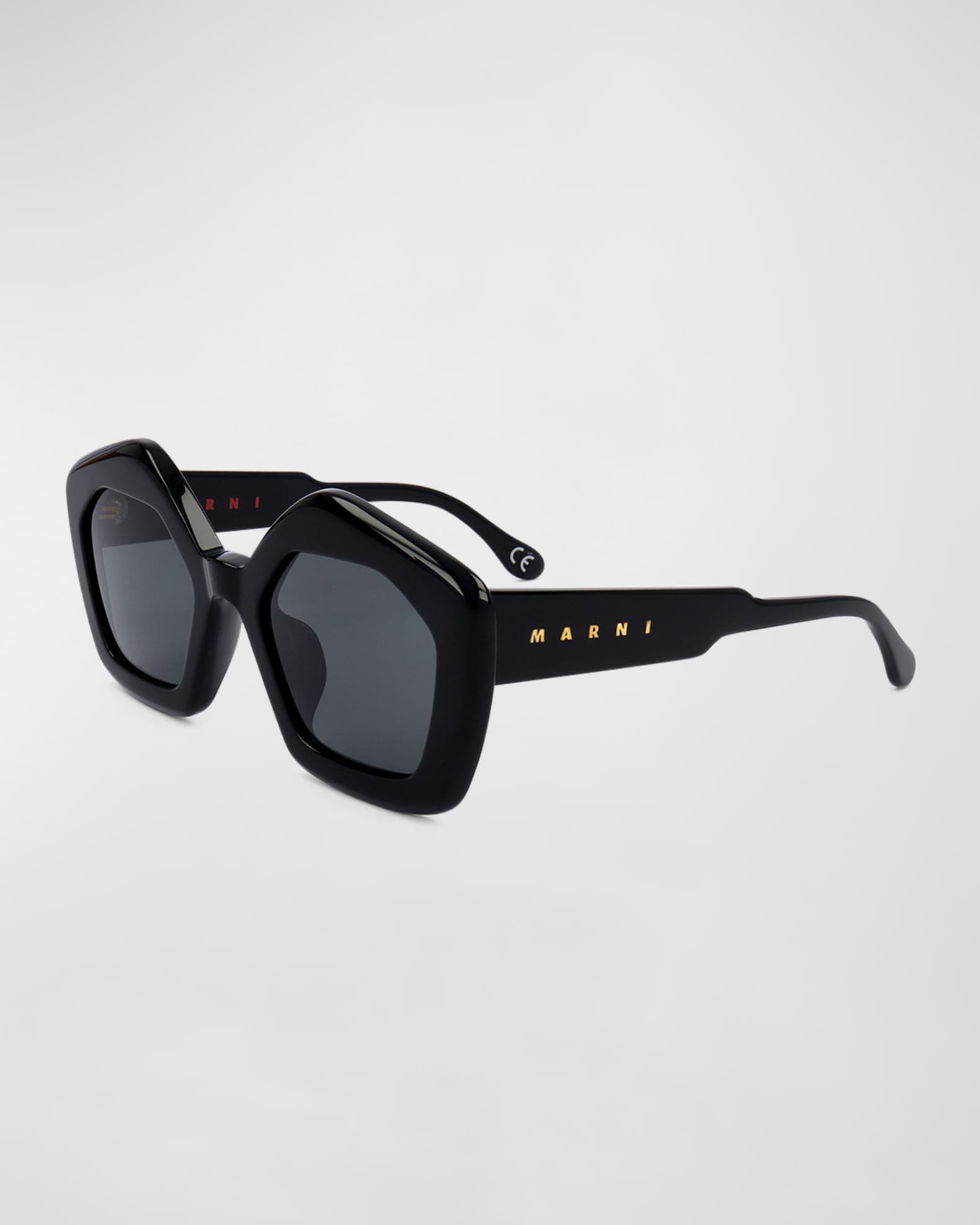 Logo Acetate Butterfly Sunglasses  0