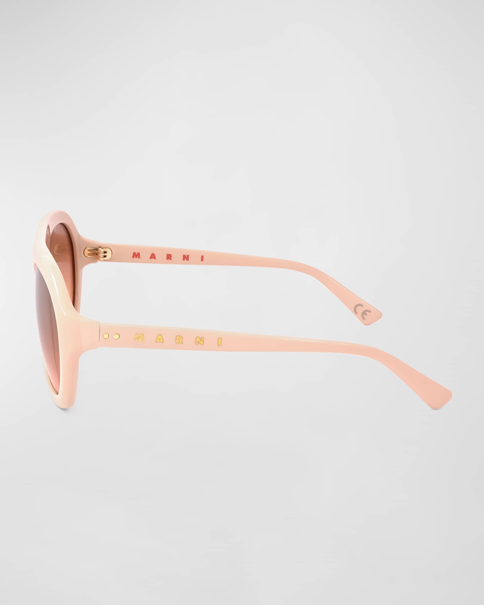 Logo Acetate Aviator Sunglasses  1