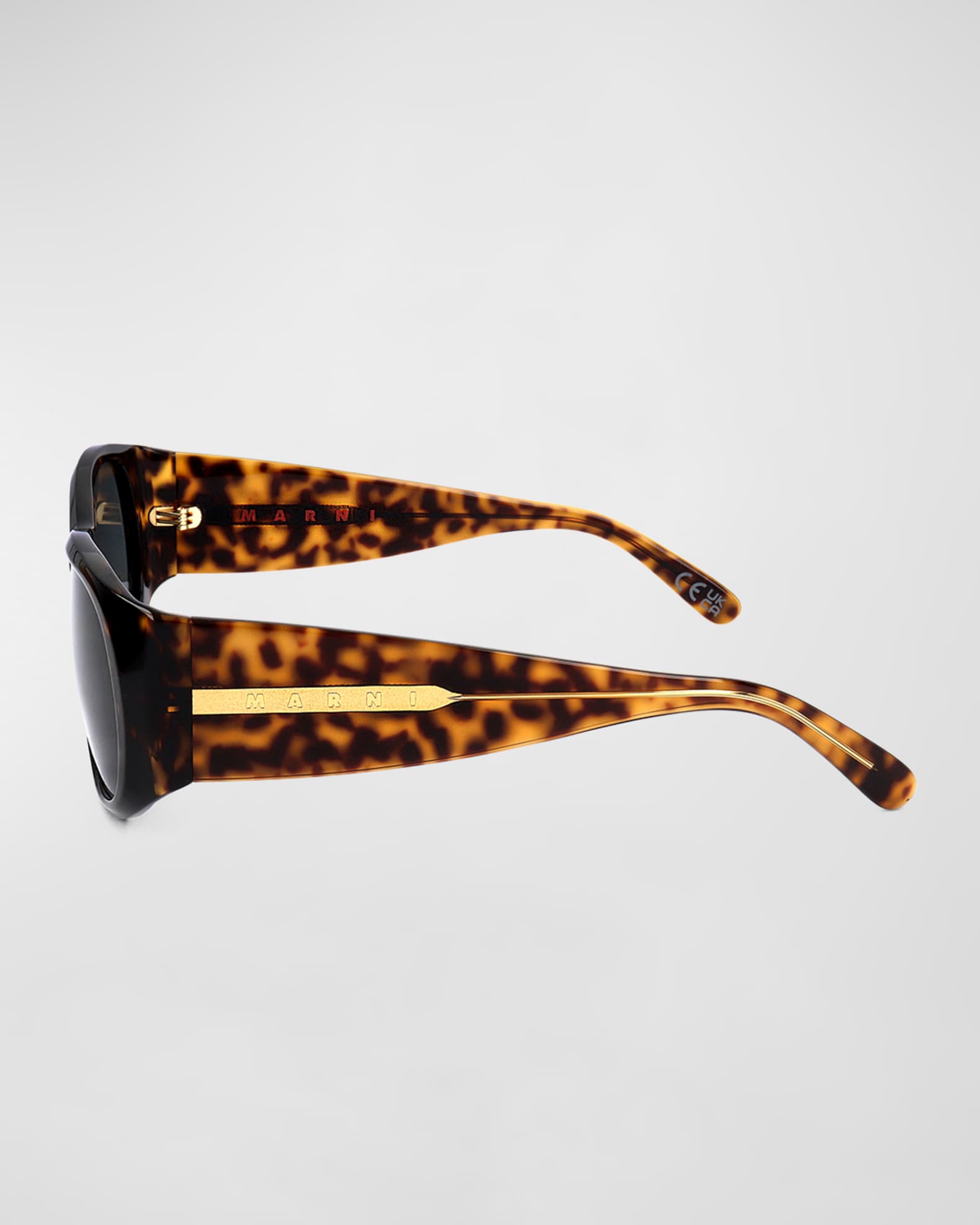 Logo Acetate Wrap Sunglasses  1