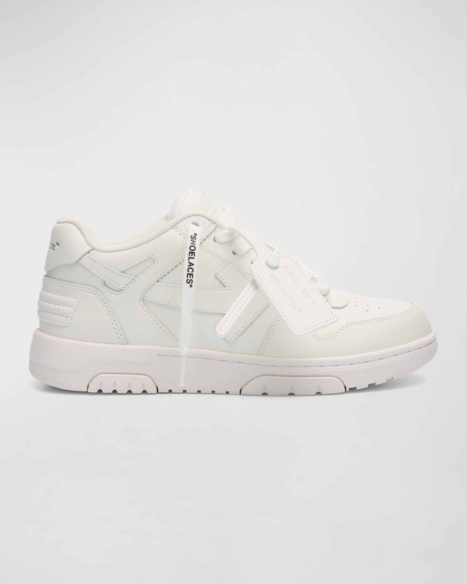 Off White Men s Out Of Office Tonal Leather Low Top Sneakers Neiman Marcus