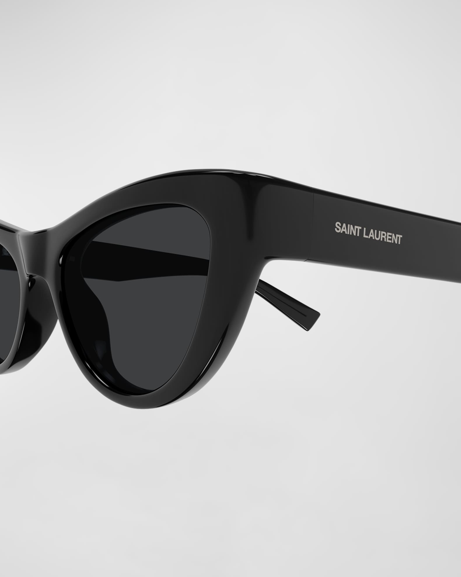 Sleek Logo Plastic Cat-Eye Sunglasses  1
