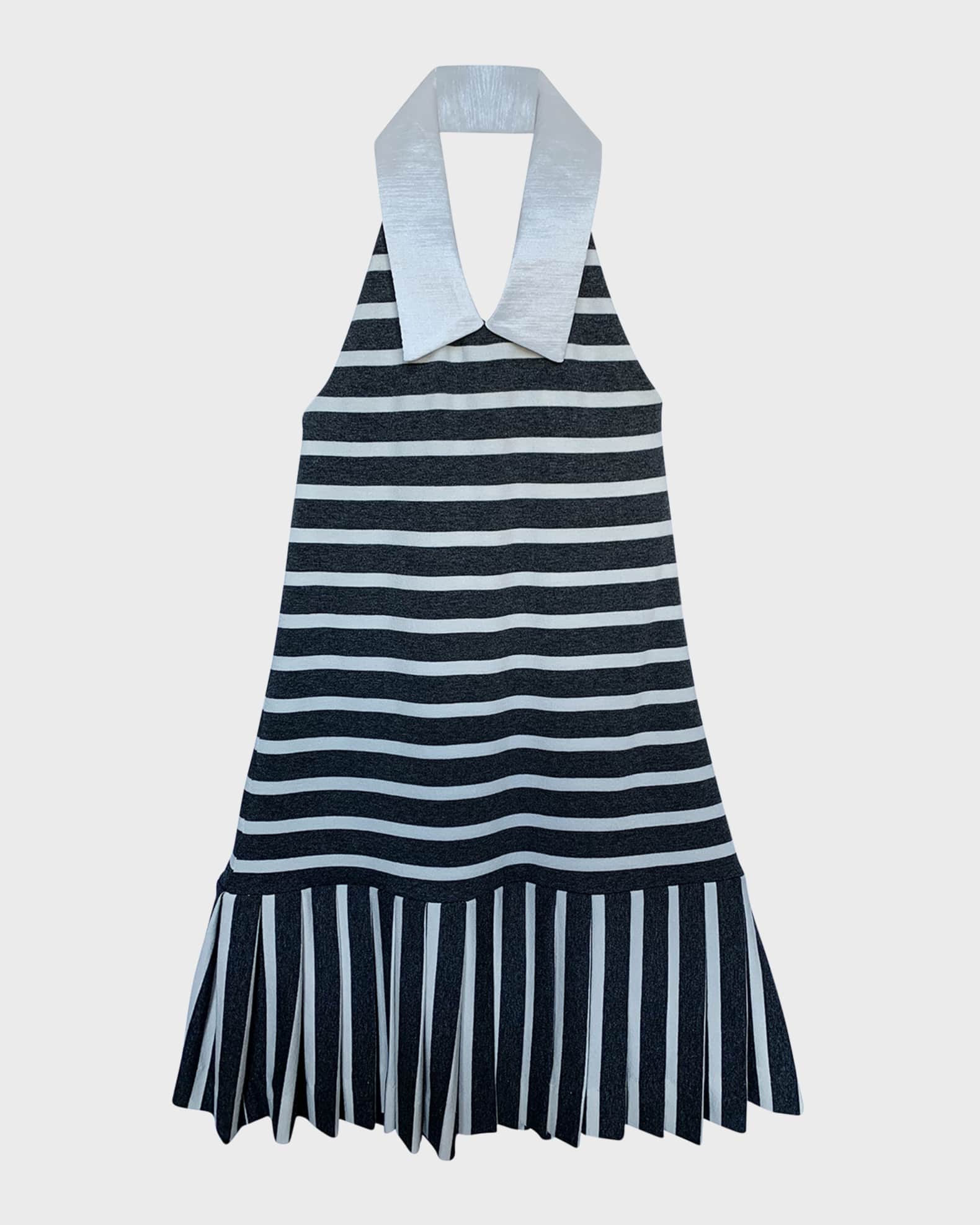Helena Girl's Striped Halter Dress, Size 714 Neiman Marcus