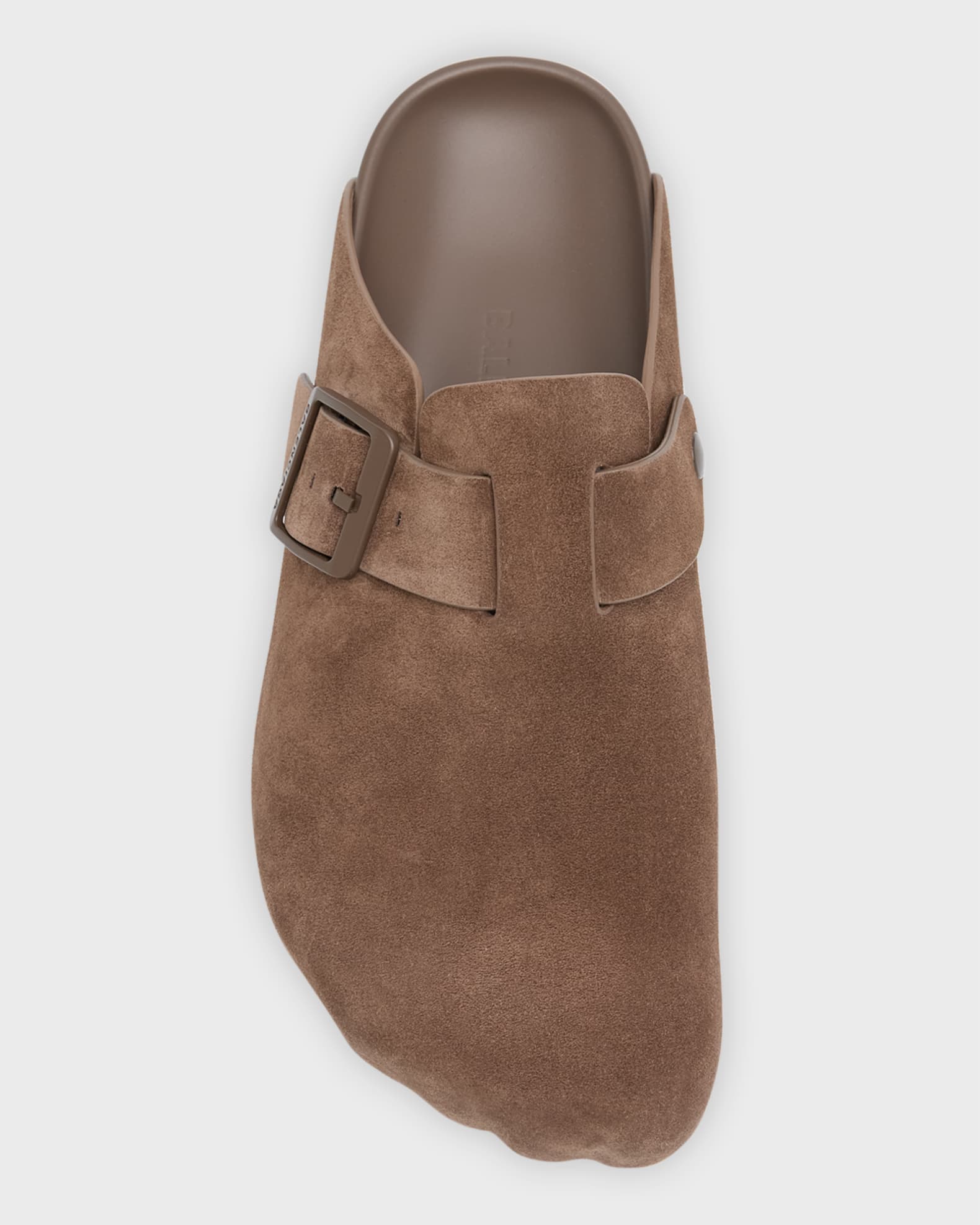 Balenciaga Men's Suede Sunday Mule Slippers | Neiman Marcus