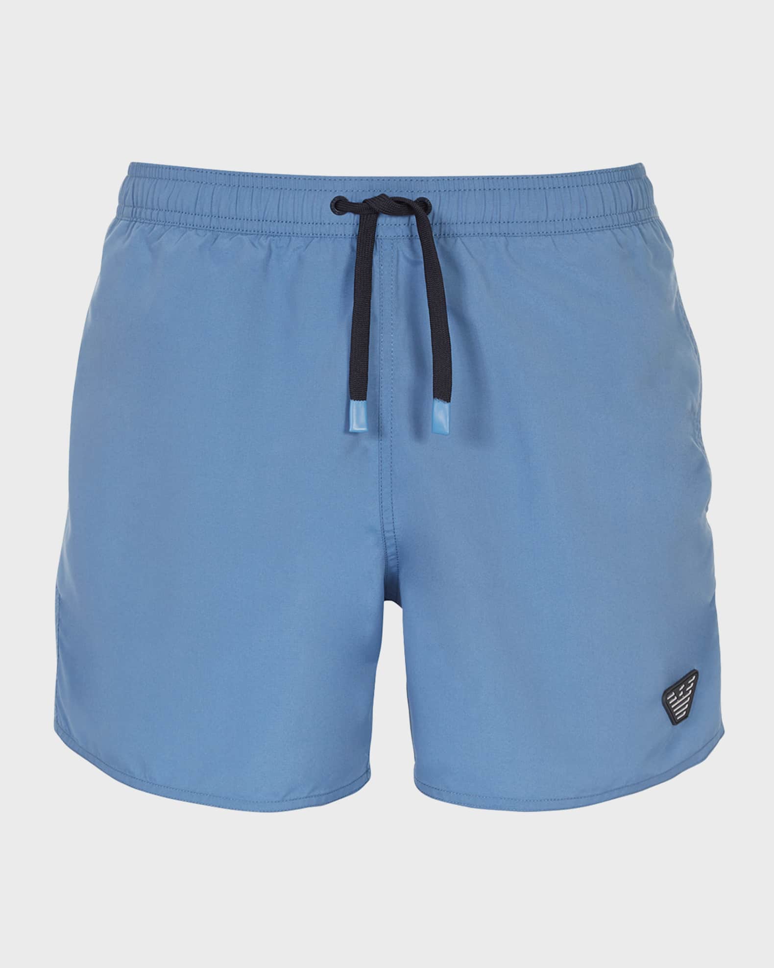 Men's Eagle Patch Swim Shorts, Blue 0