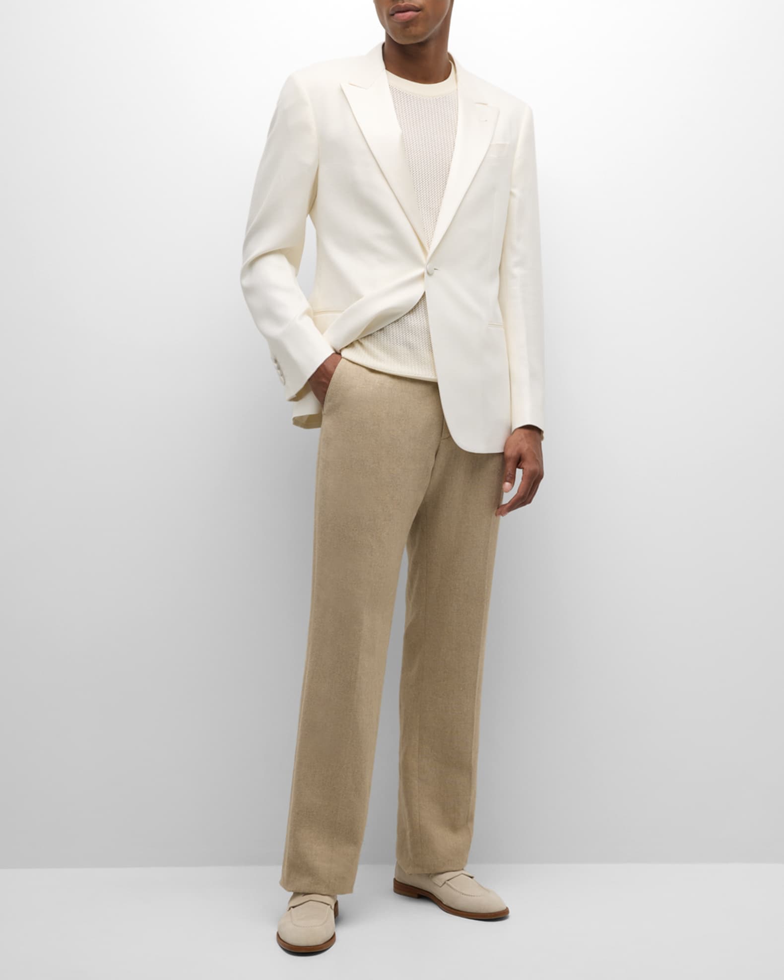 Emporio Armani Men's Textured Solid Dinner Jacket | Neiman