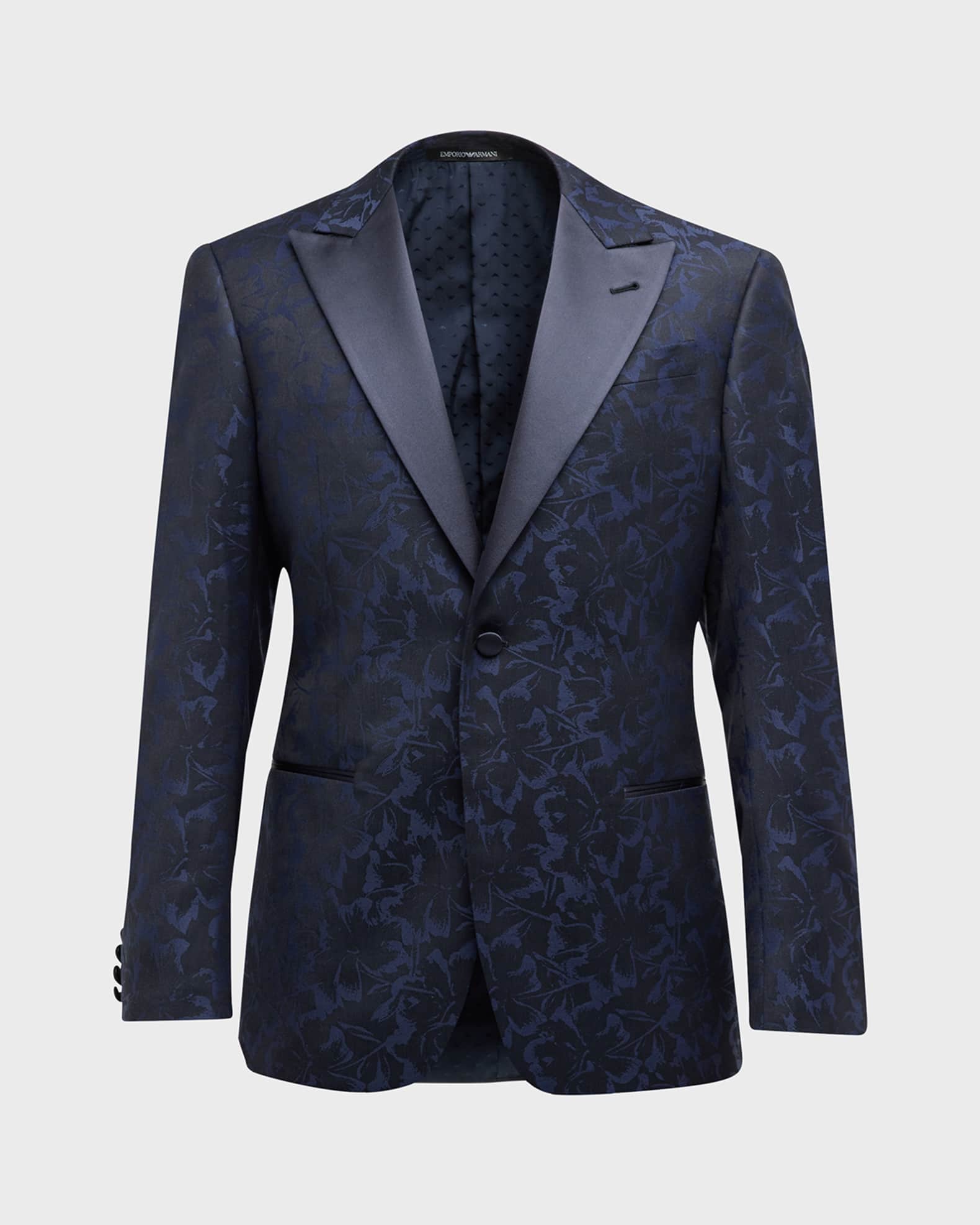 Emporio Armani Men's Floral Jacquard Dinner Jacket | Neiman Marcus