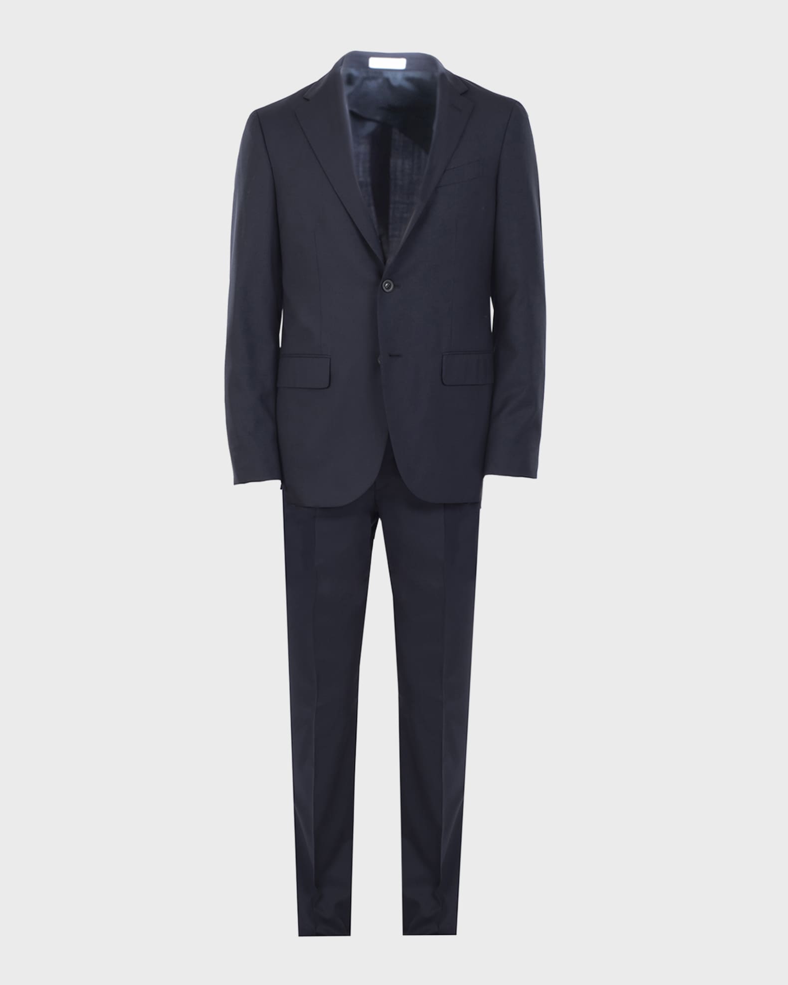 Men's Solid Wool Suit 0