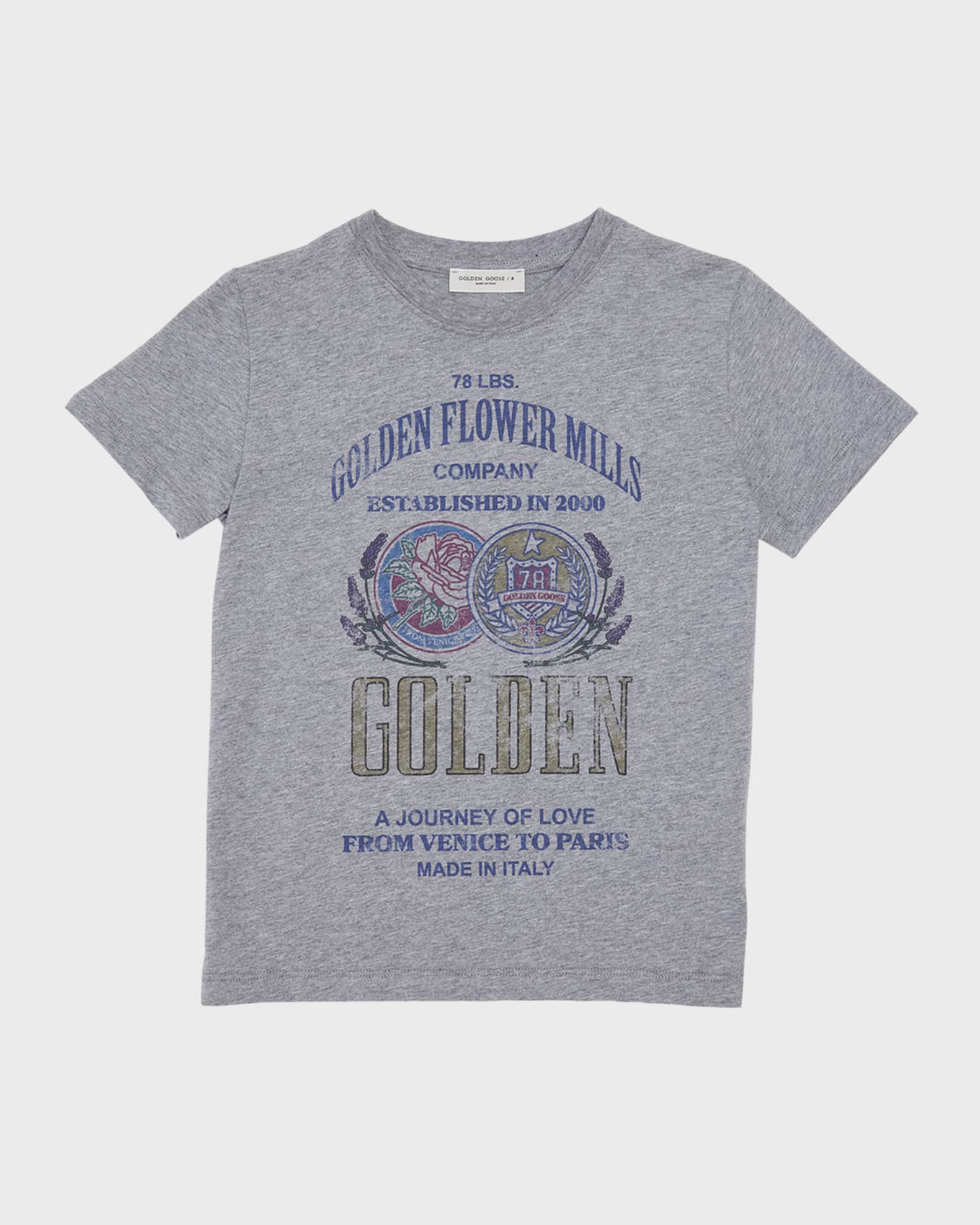 Golden sales flower shirt