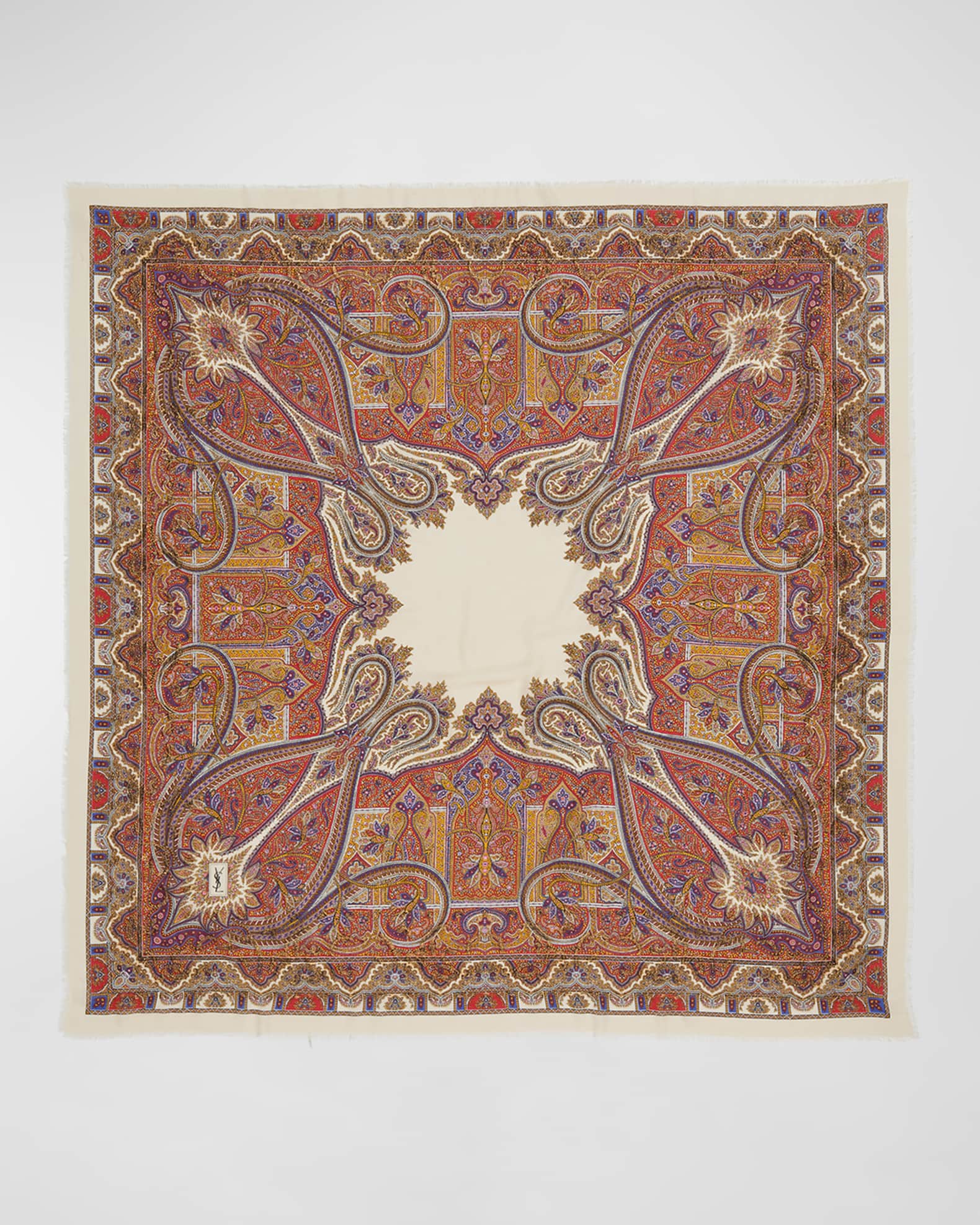 Vintage Paisley Cashmere-Blend Scarf  0