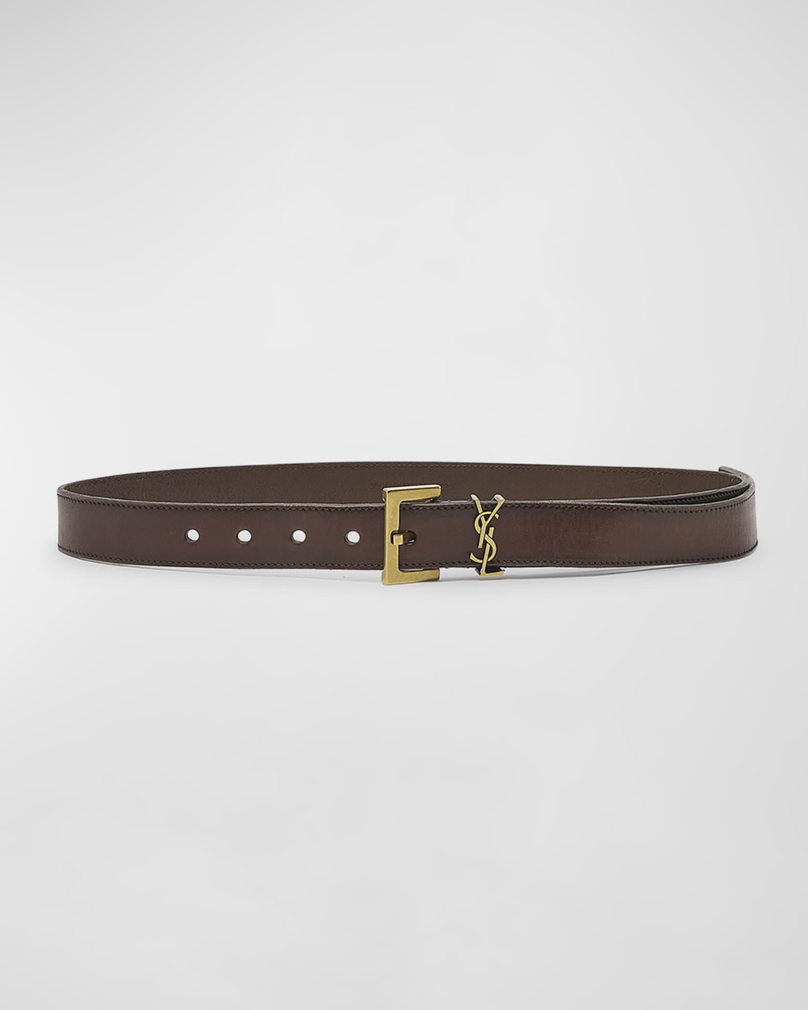 Saint laurent brown belt cheap