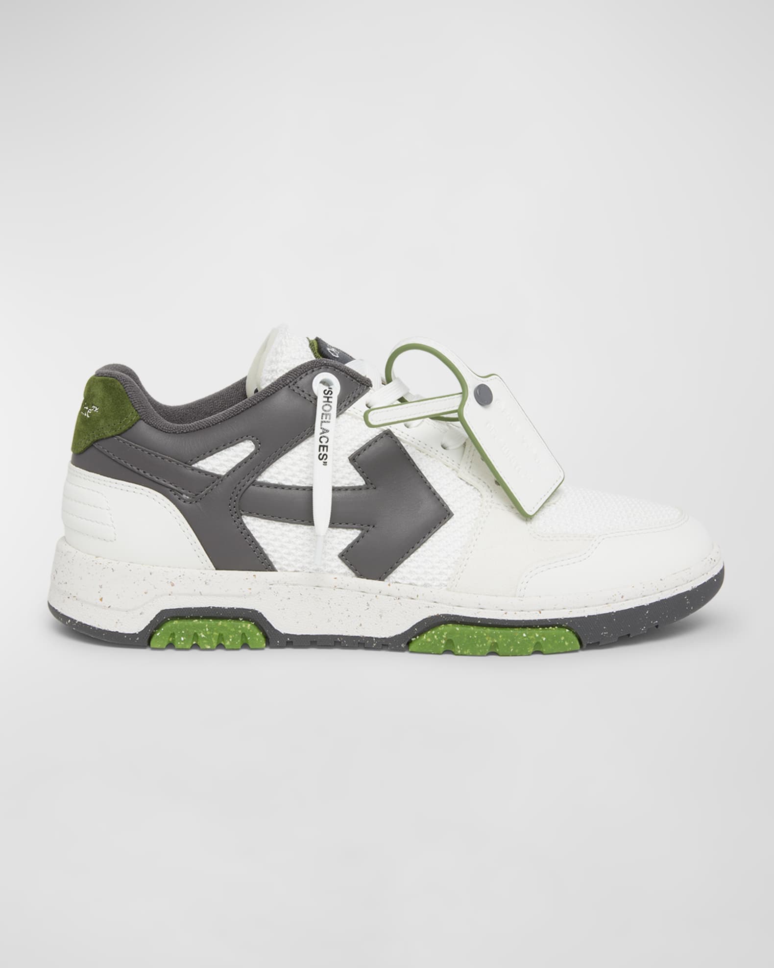 Men's Slim Out Of Office Mesh and Leather Low-Top Sneakers 0