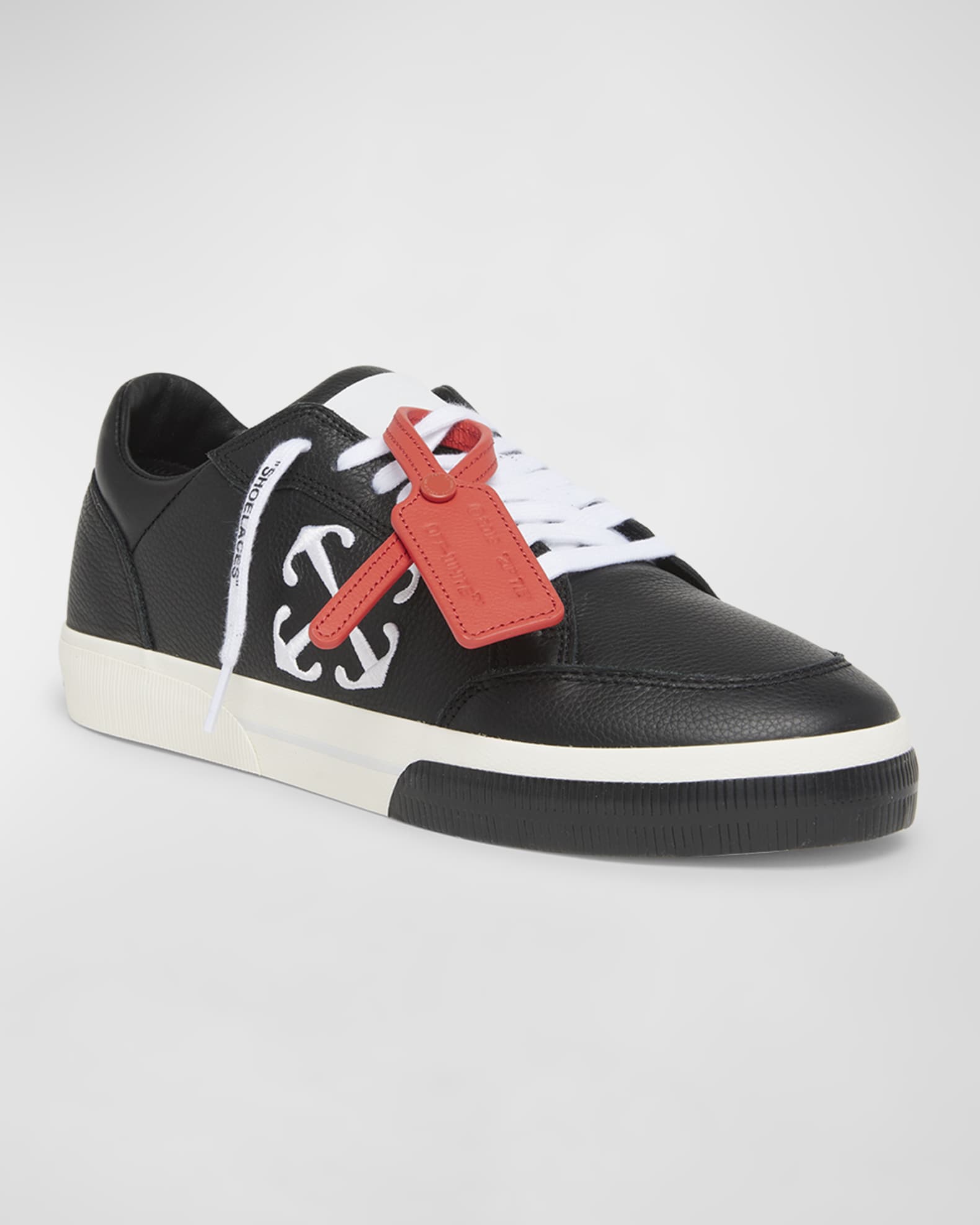 スニーカー Off-White OMIA293S24LEA001 NEW LOW VULCANIZED CALF Sneakers Off-White Men's New Vulcanized Calf Leather Low-Top Sneakers