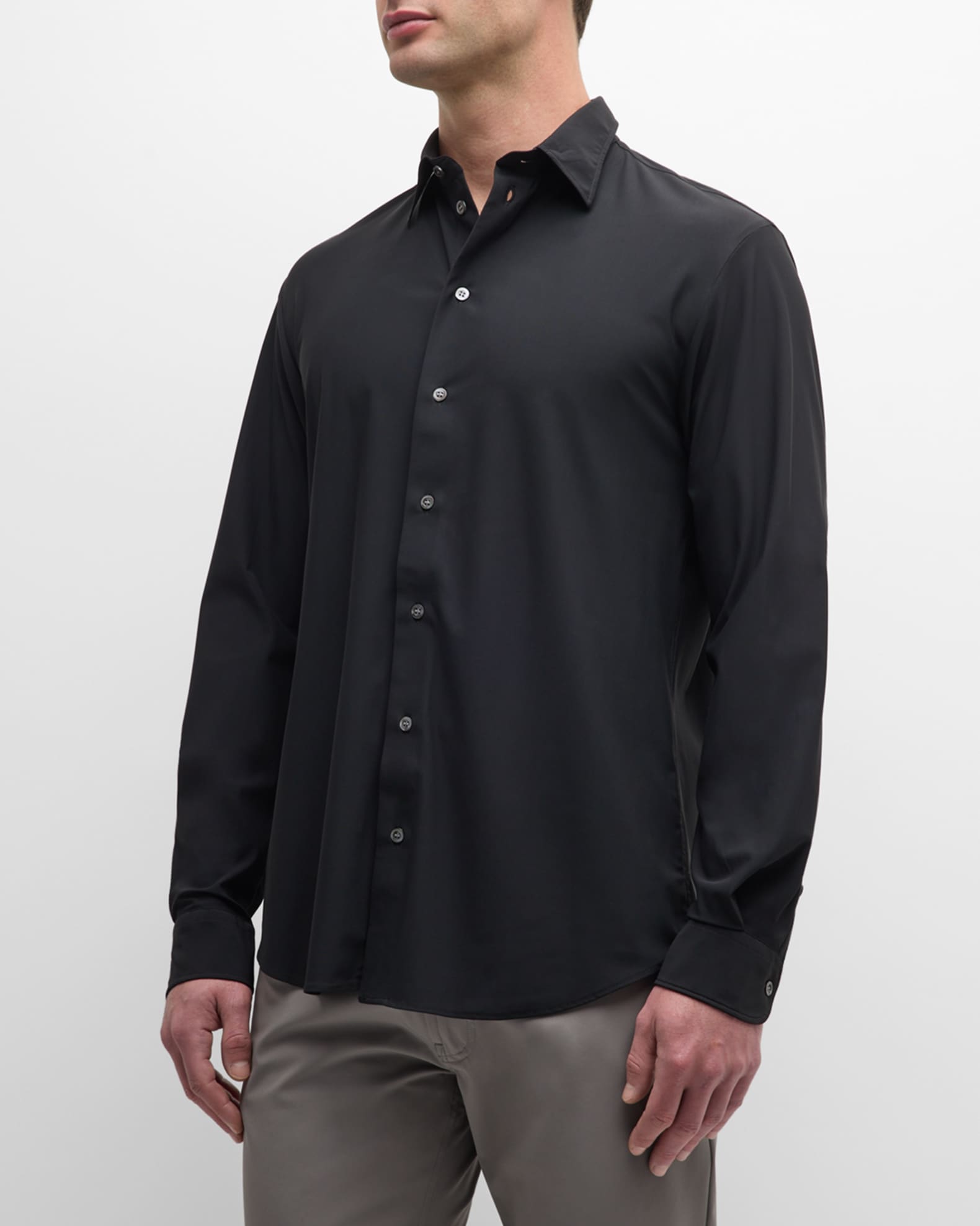 男性に人気！ Nylon-Stretch Men's Armani Emporio Sport Marcus Neiman | Shirt トップス
