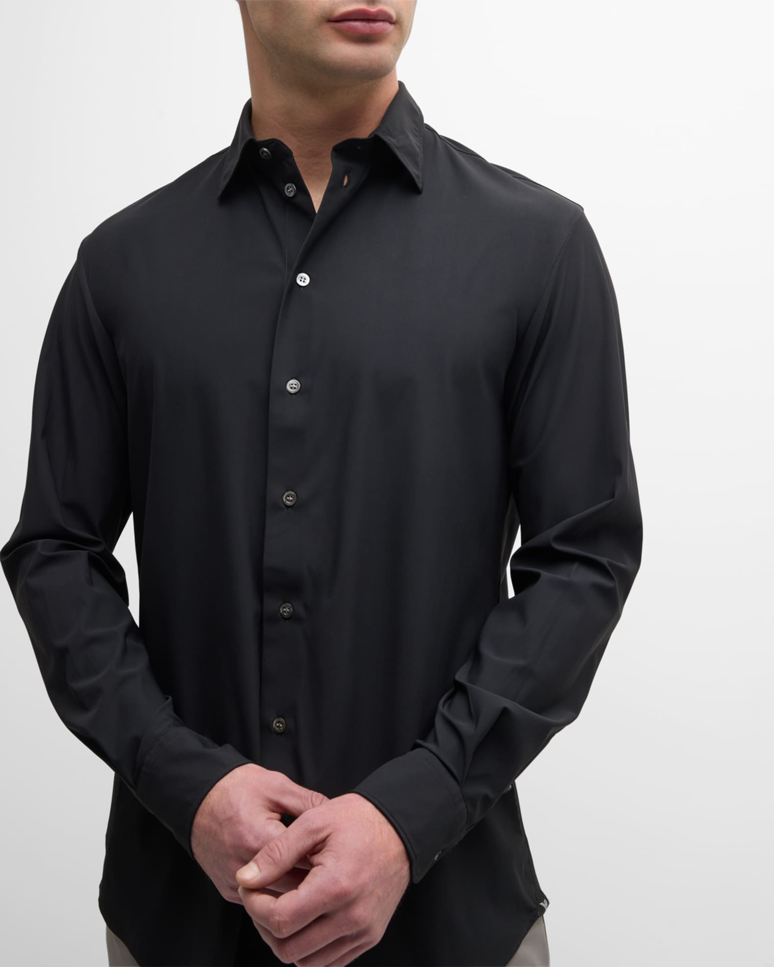 超激安 Emporio Armani Marcus Neiman | Shirt Sport Nylon-Stretch Men's トップス