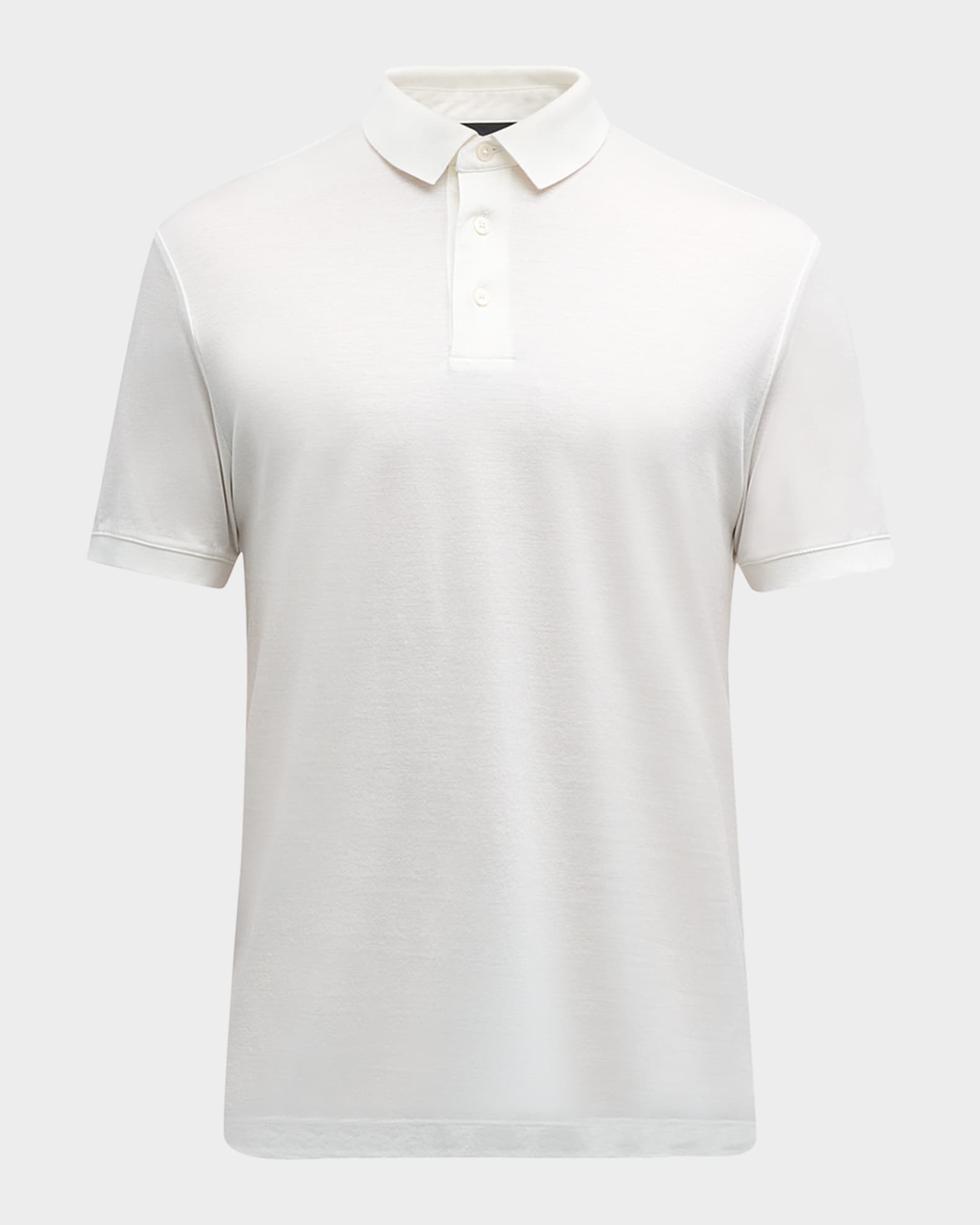 Emporio Armani Men's Solid Jersey-Stretch Polo Shirt | Neiman Marcus