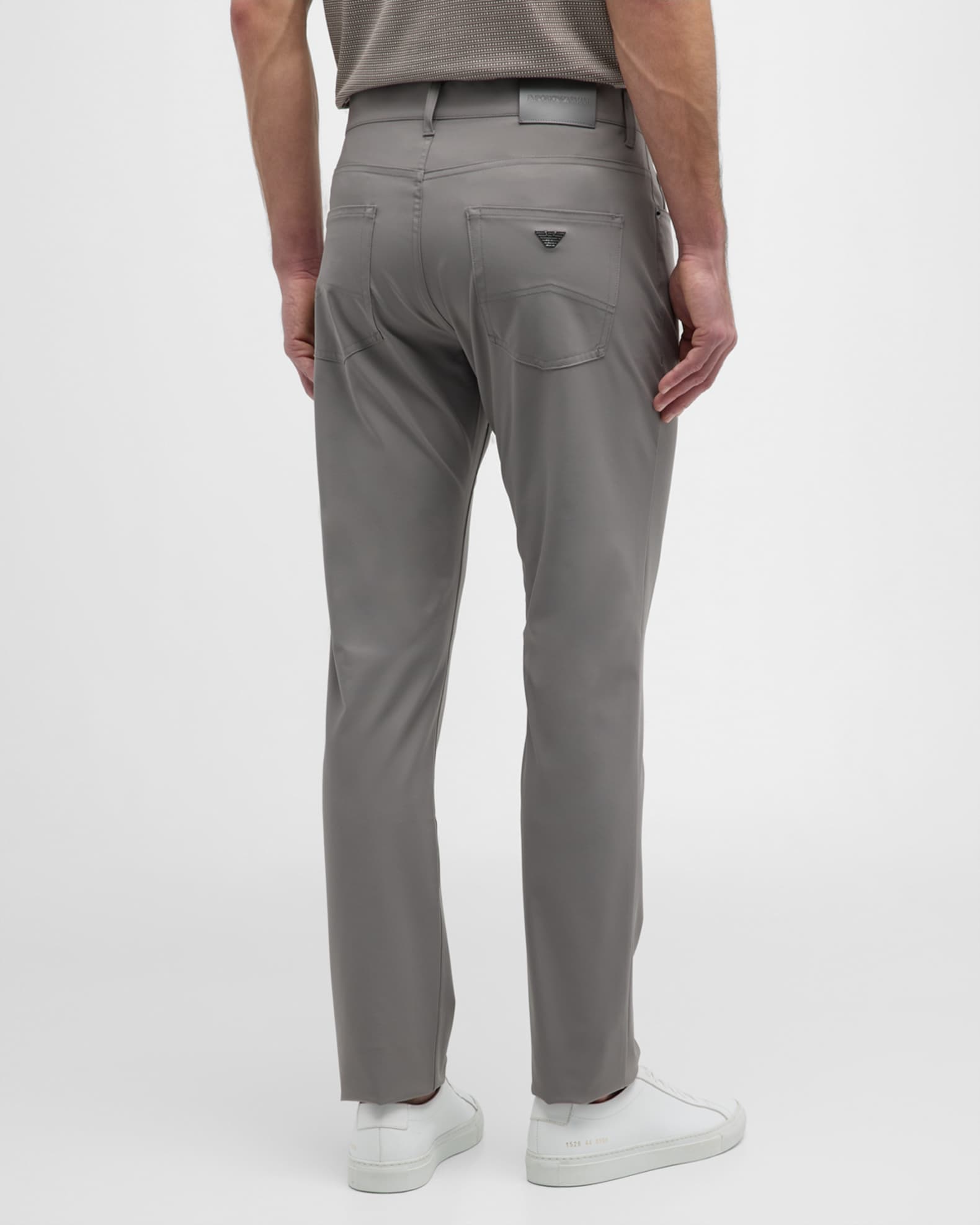 Emporio Armani Men's Stretch Five-Pocket Trousers - Grey - Size 38