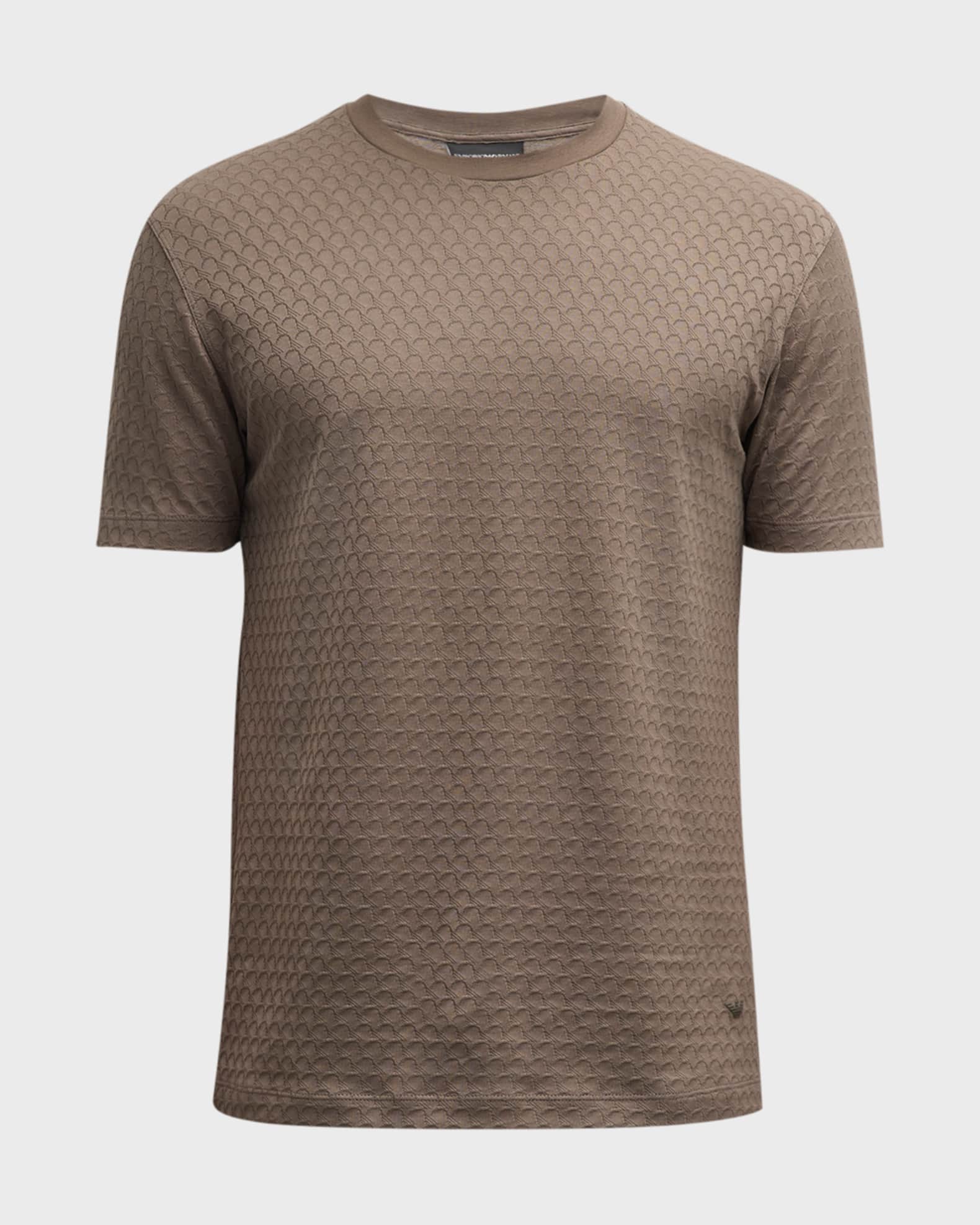 Emporio Armani Men's Scallop-Textured Jersey Crewneck T-Shirt | Neiman ...