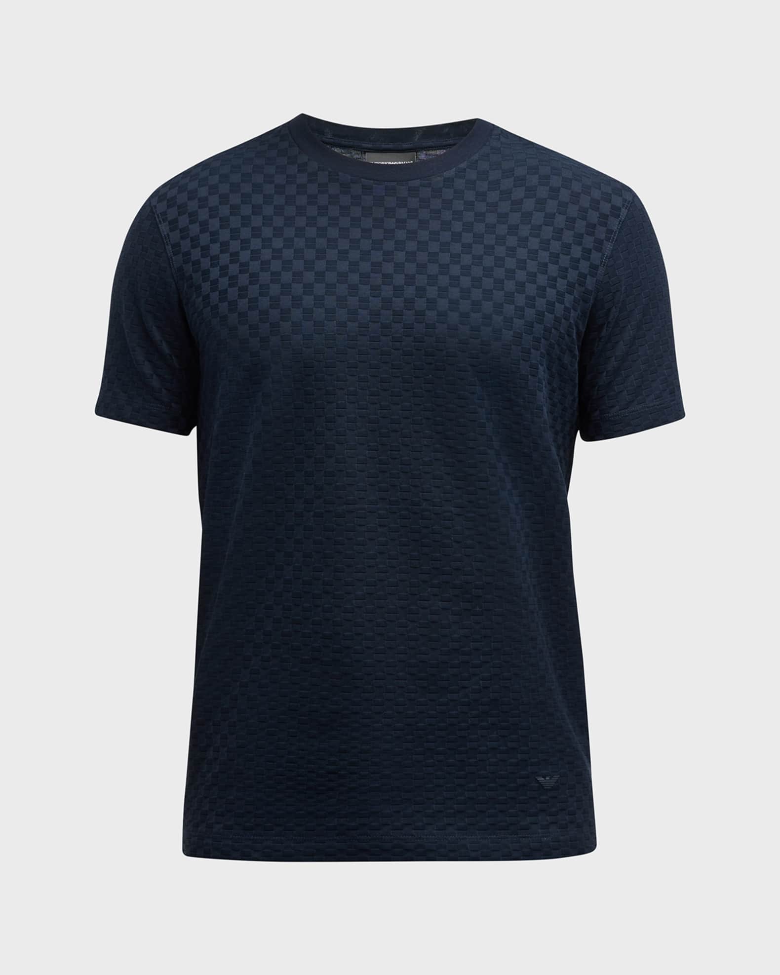 Emporio Armani Men s Textured Jersey Crewneck T Shirt Neiman Marcus