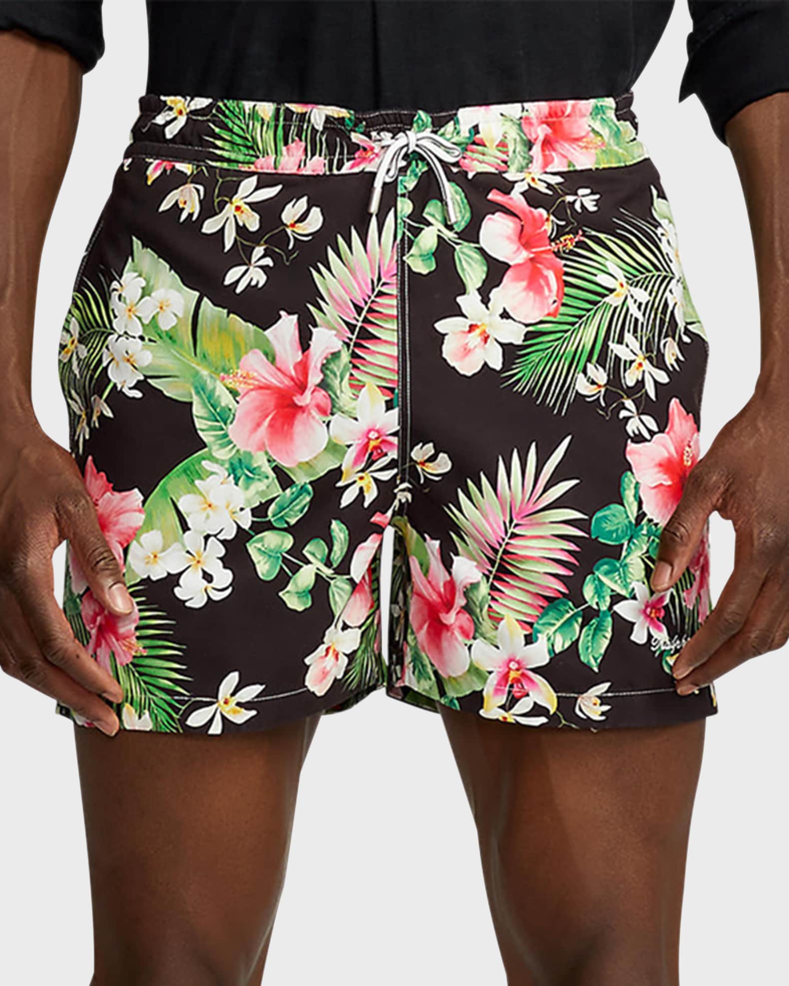 Ralph Lauren Purple Label Men's Amalfi Botanical Swim Trunks Neiman