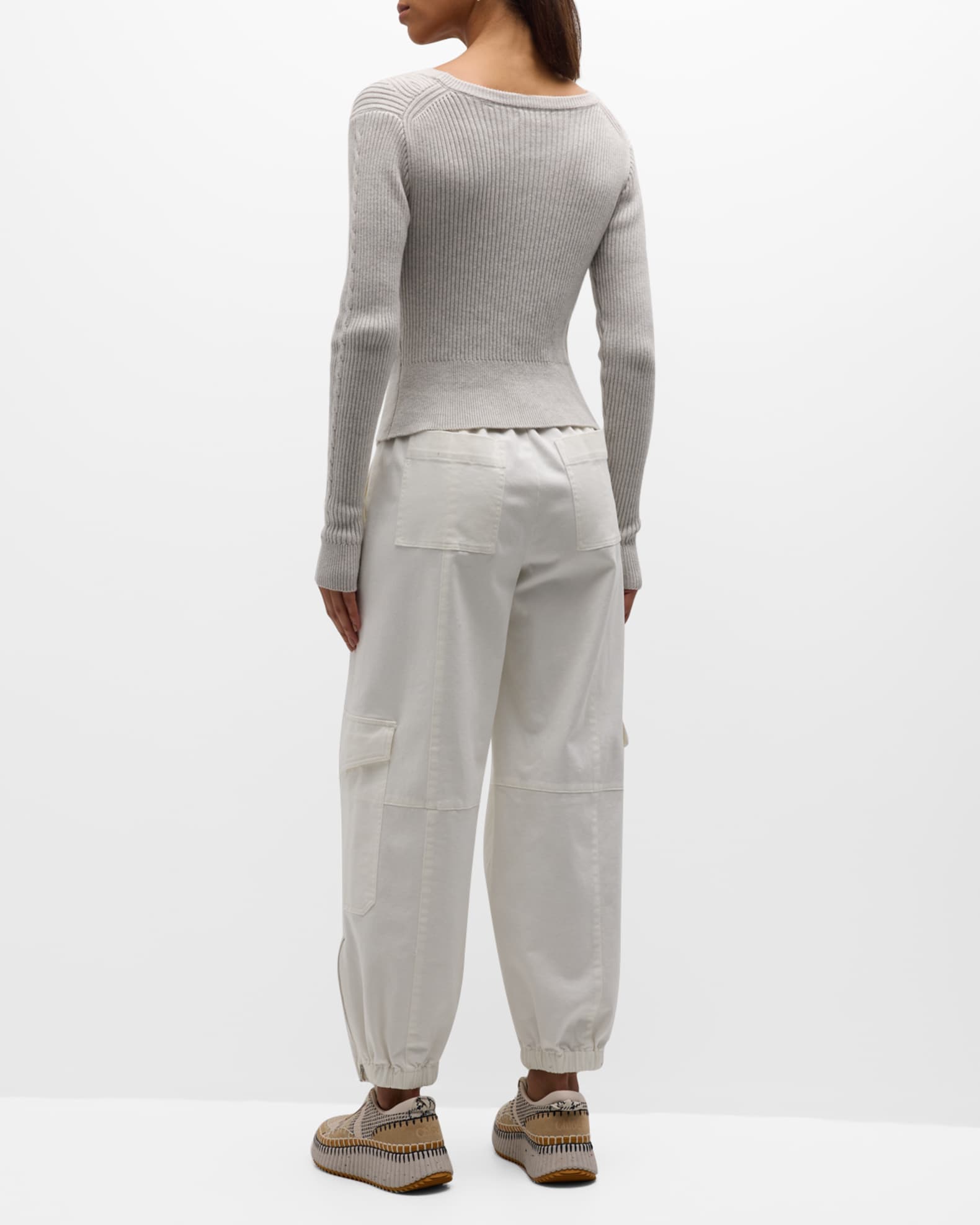 ATM Anthony Thomas Melillo Washed Cotton Twill Cargo Pants | Neiman Marcus