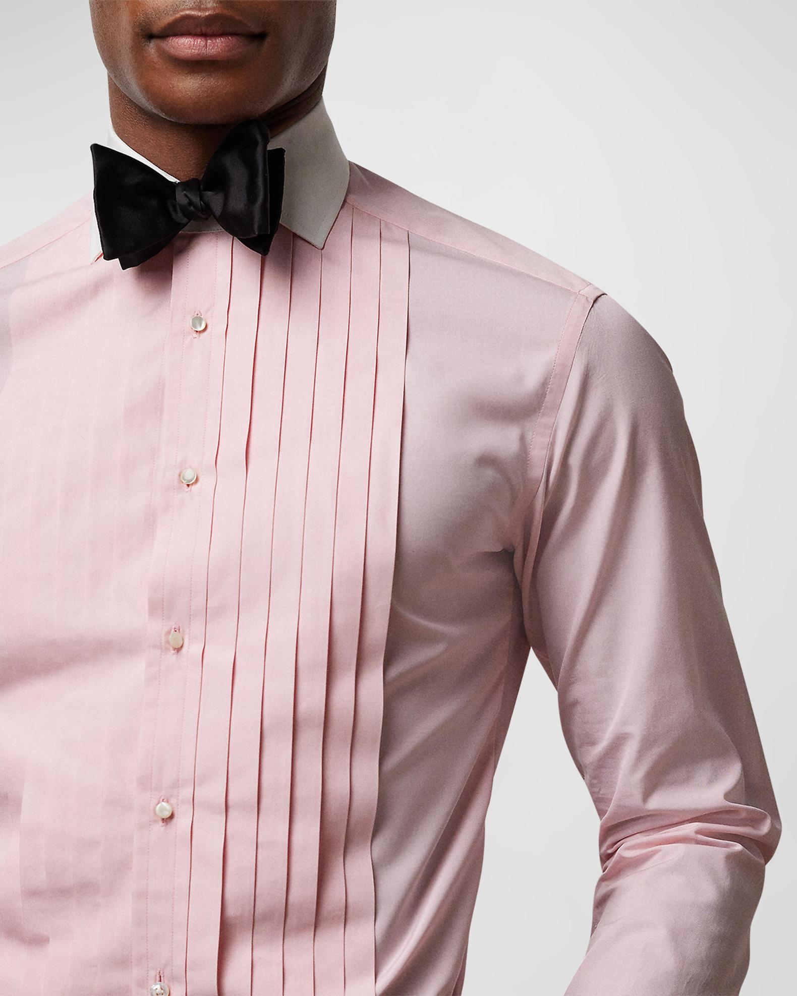 Ralph Lauren Purple Label Men's Pleated French-Cuff Tuxedo Shirt ...