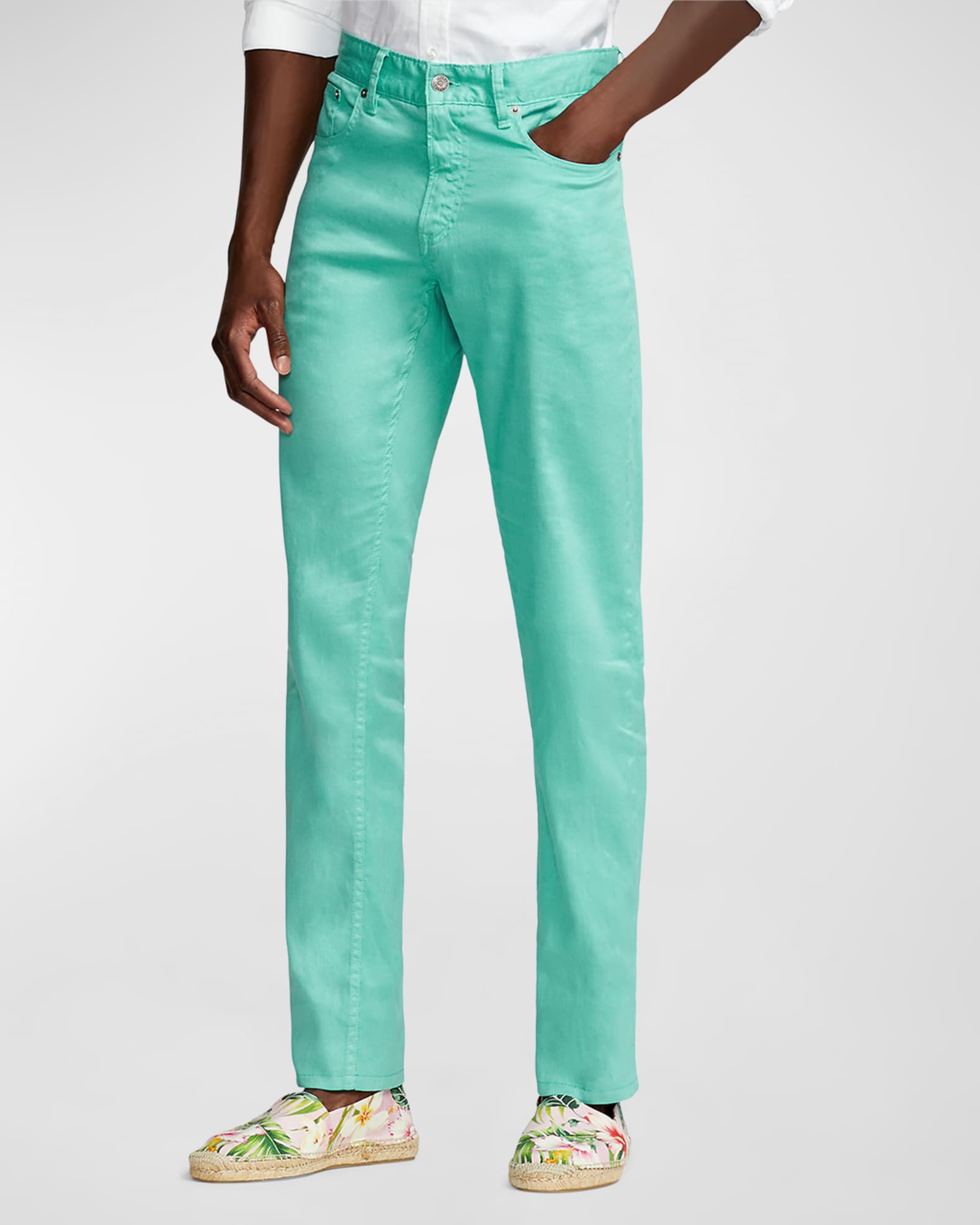 Ralph Lauren Purple Label Men's Slim Stretch LinenCotton Jeans