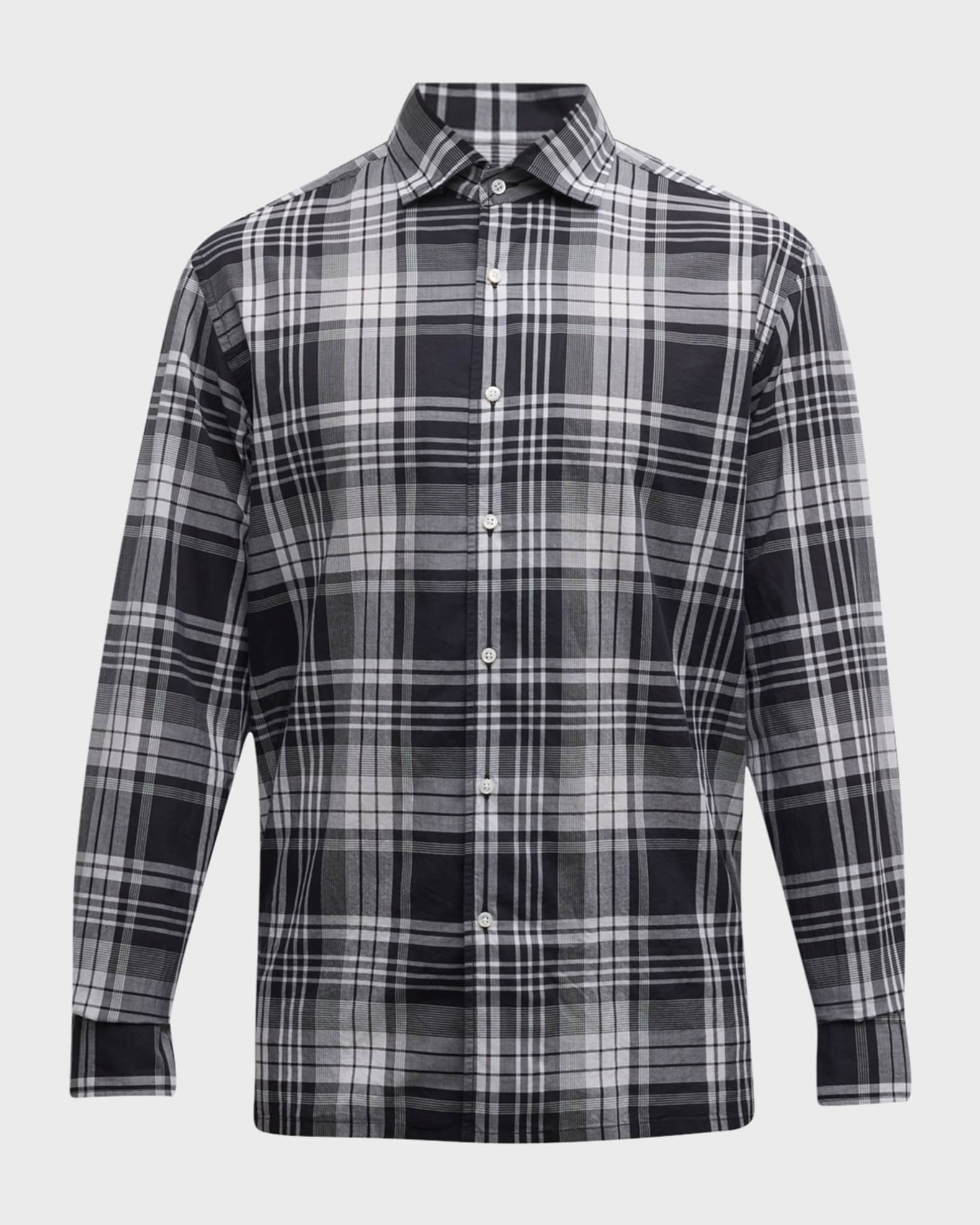 Ralph Lauren Purple Label Men's Plaid Muslin Shirt
