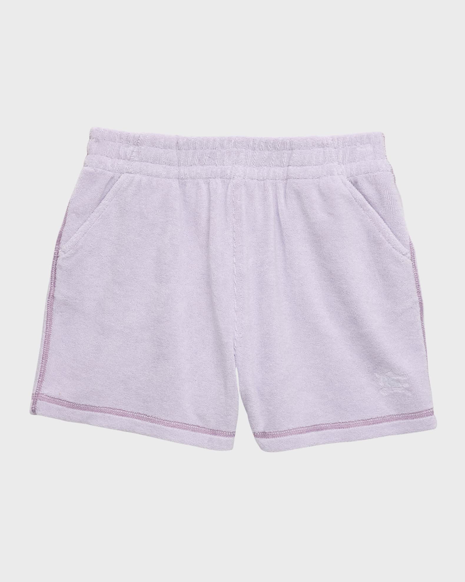 Girl's Nadine EKD Drawstring Cotton Toweling Shorts, Size 3-14 0