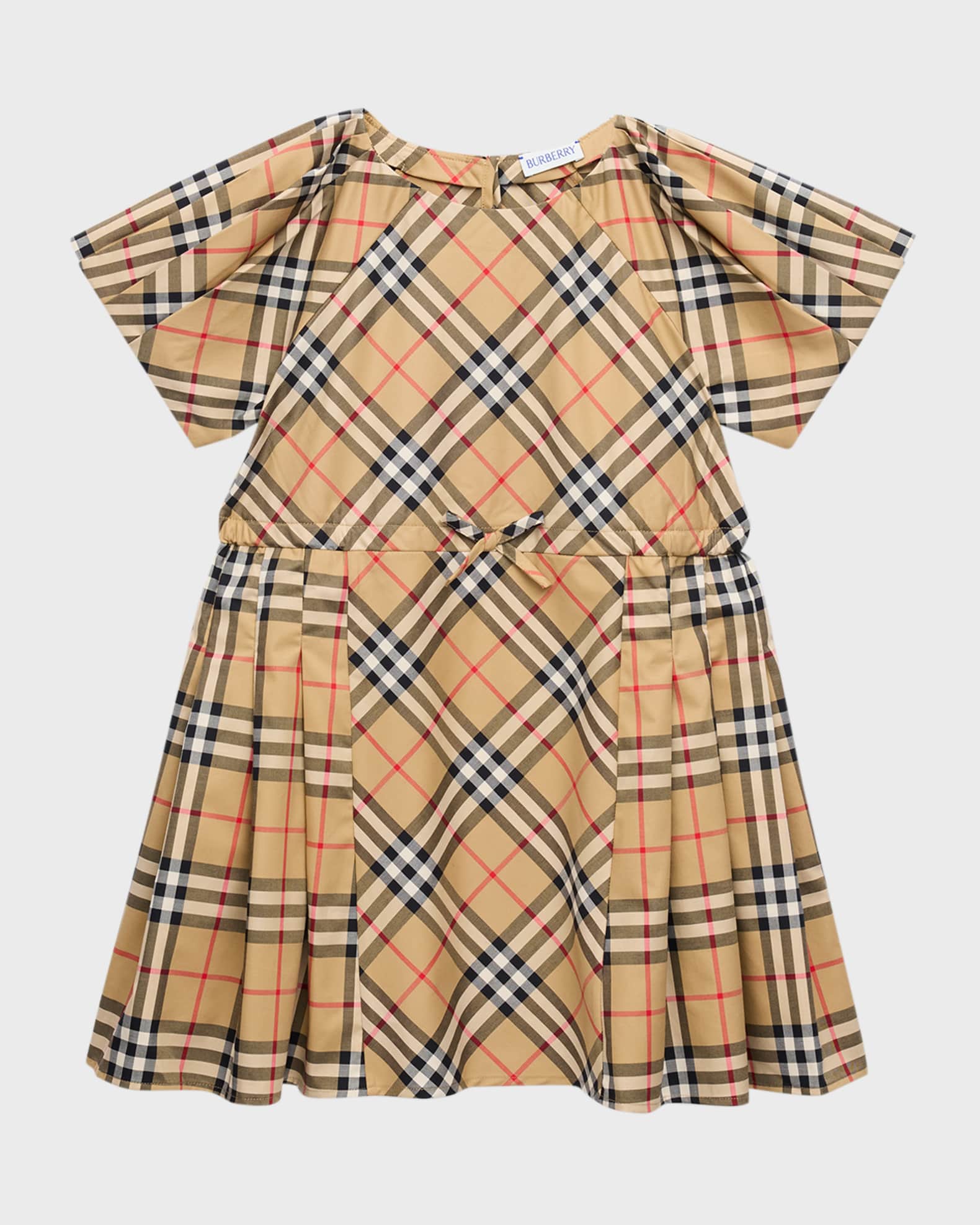 Girl s Jada Cotton Twill Check Dress Size 3 14
