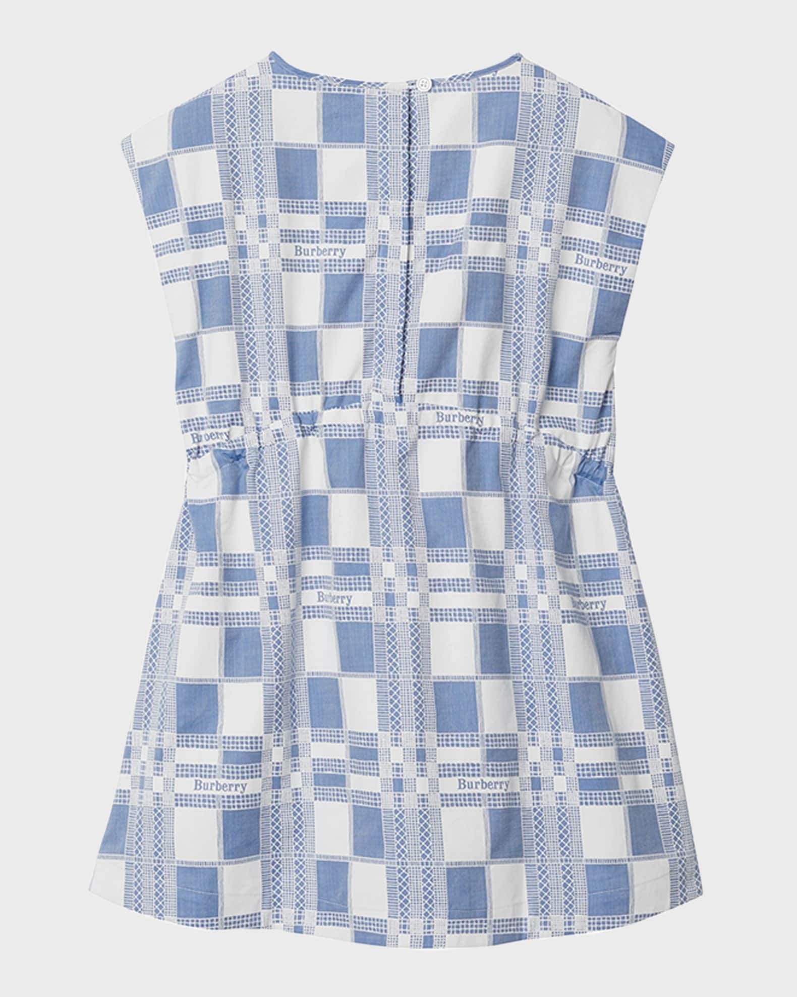 Girl's Trevelle Sleeveless Logo Check Dress 1
