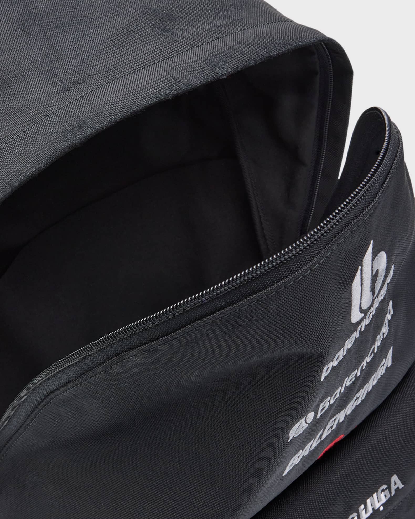 Balenciaga Men's Explorer Multilogo Nylon Backpack | Neiman