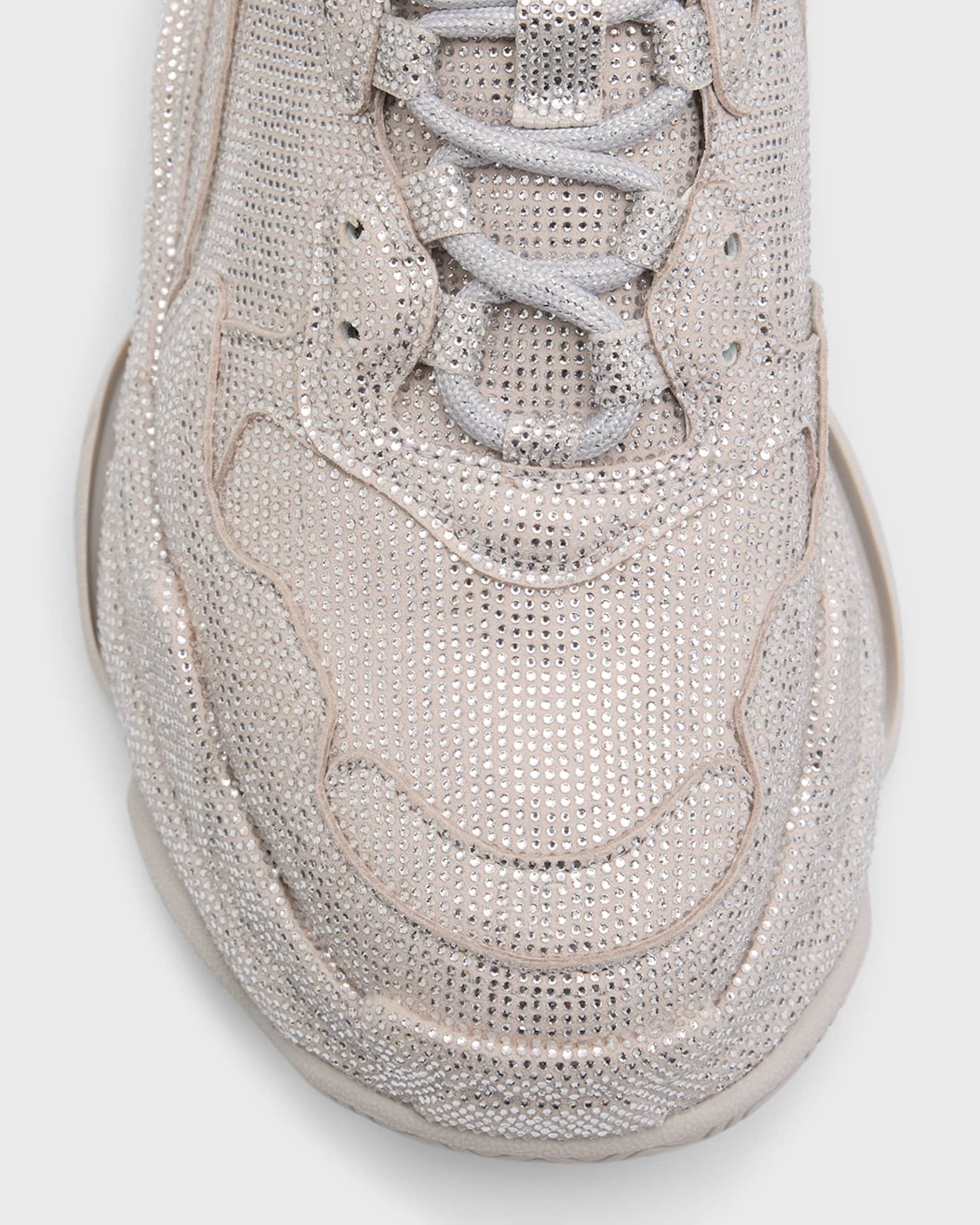 Rhinestone balenciaga sneakers hot sale