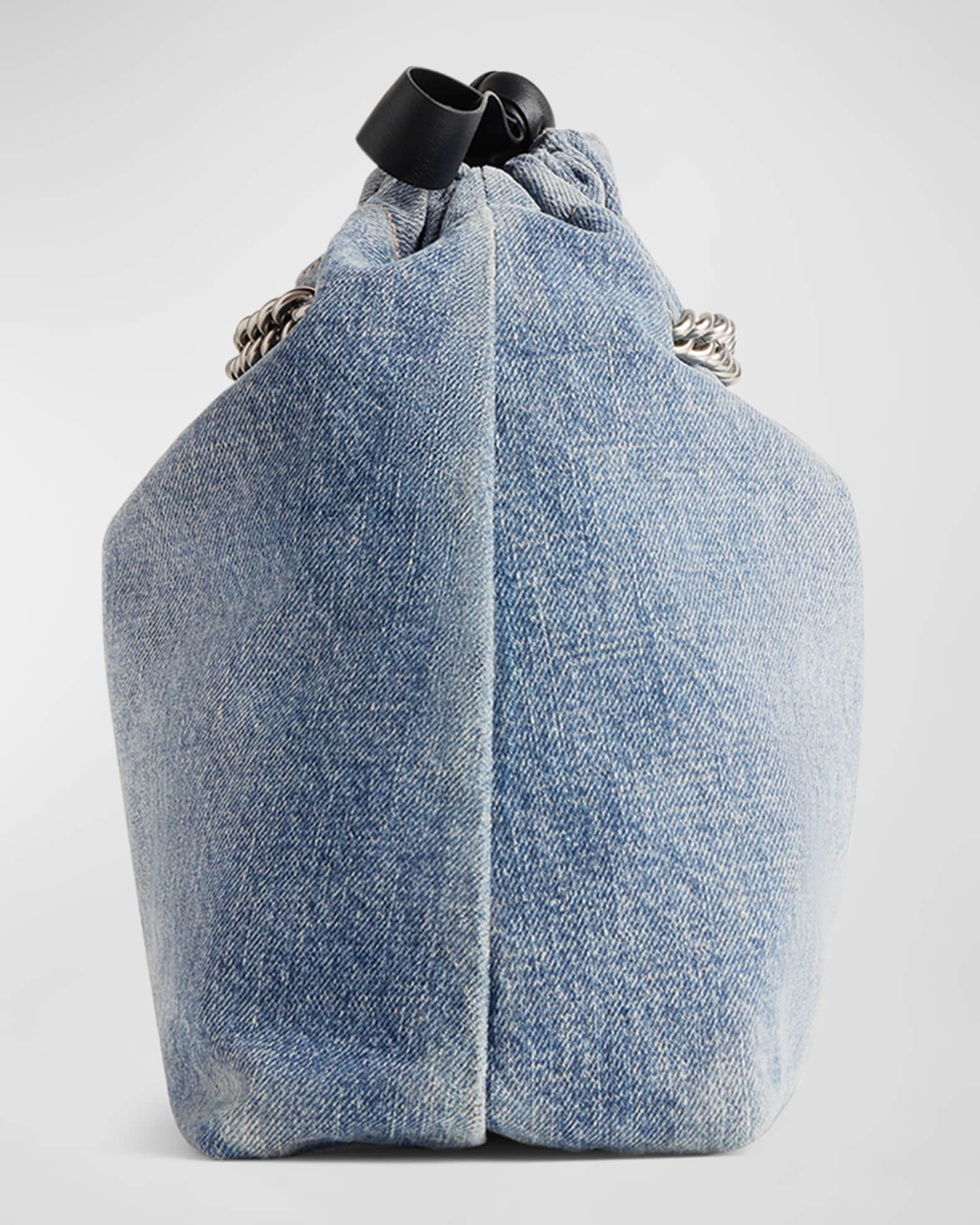 Balenciaga Crush Small Denim Tote Bag | Neiman Marcus