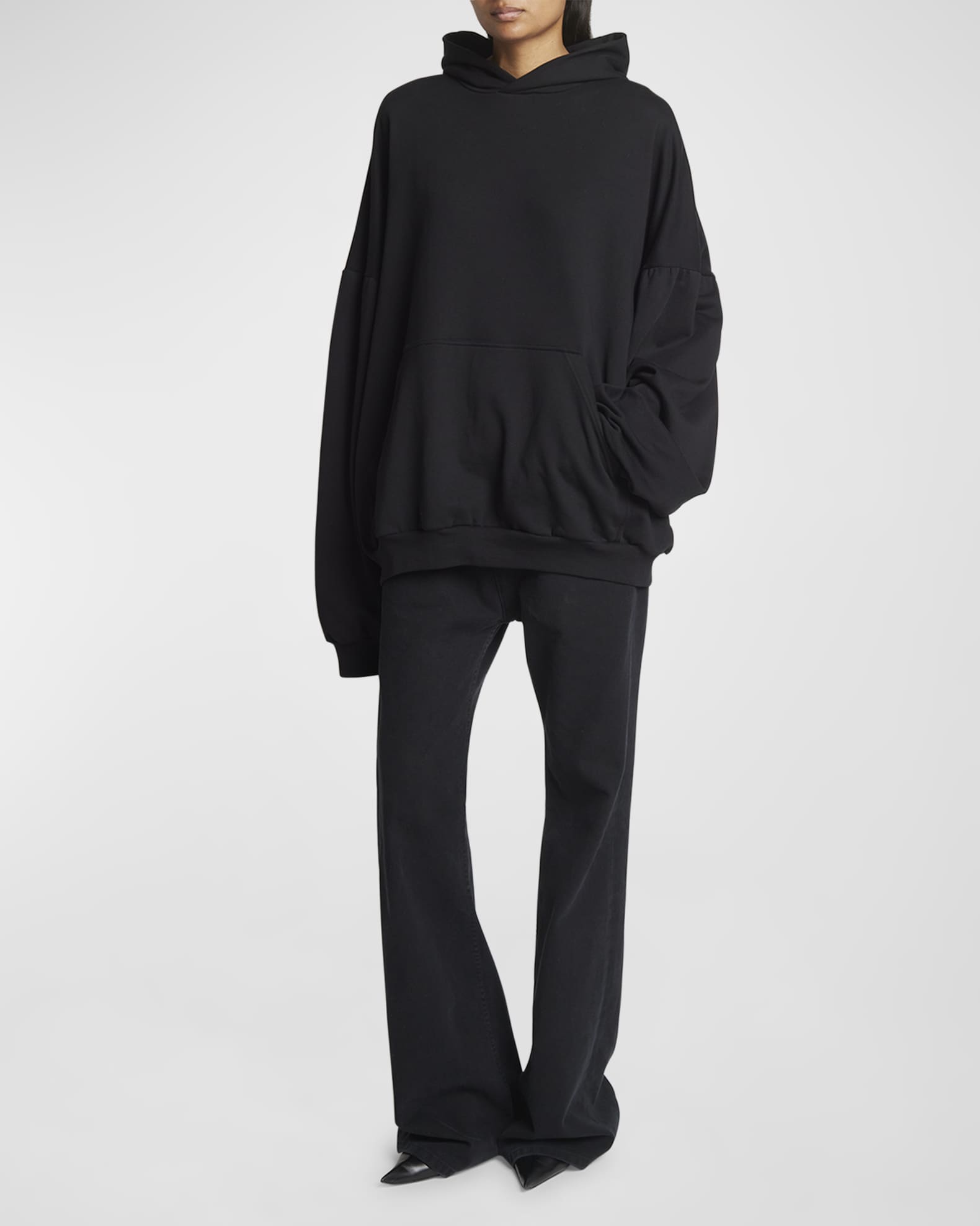 Handwritten Strass Oversized Hoodie