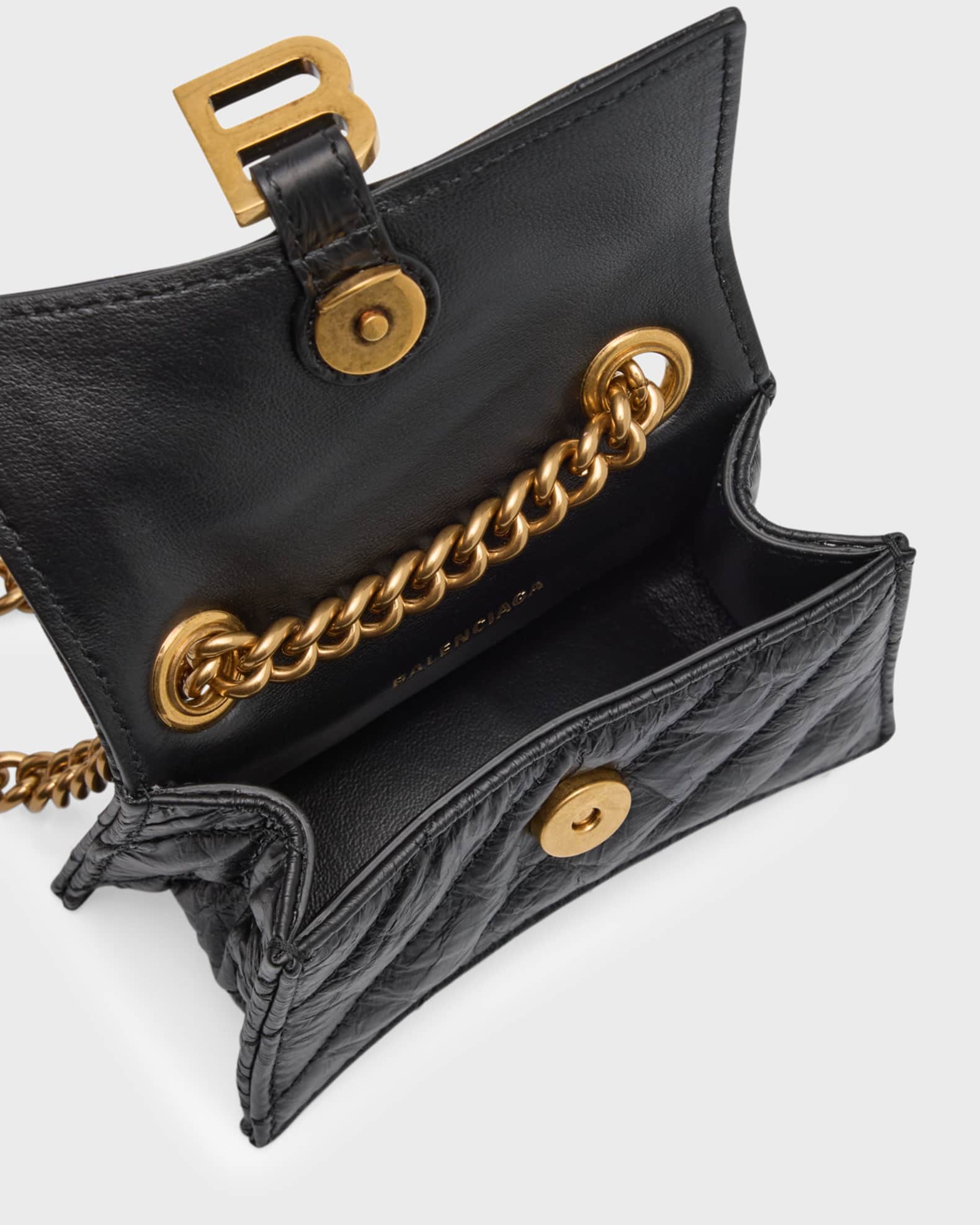 Balenciaga Crush Mini Quilted Chain Bag | Neiman Marcus