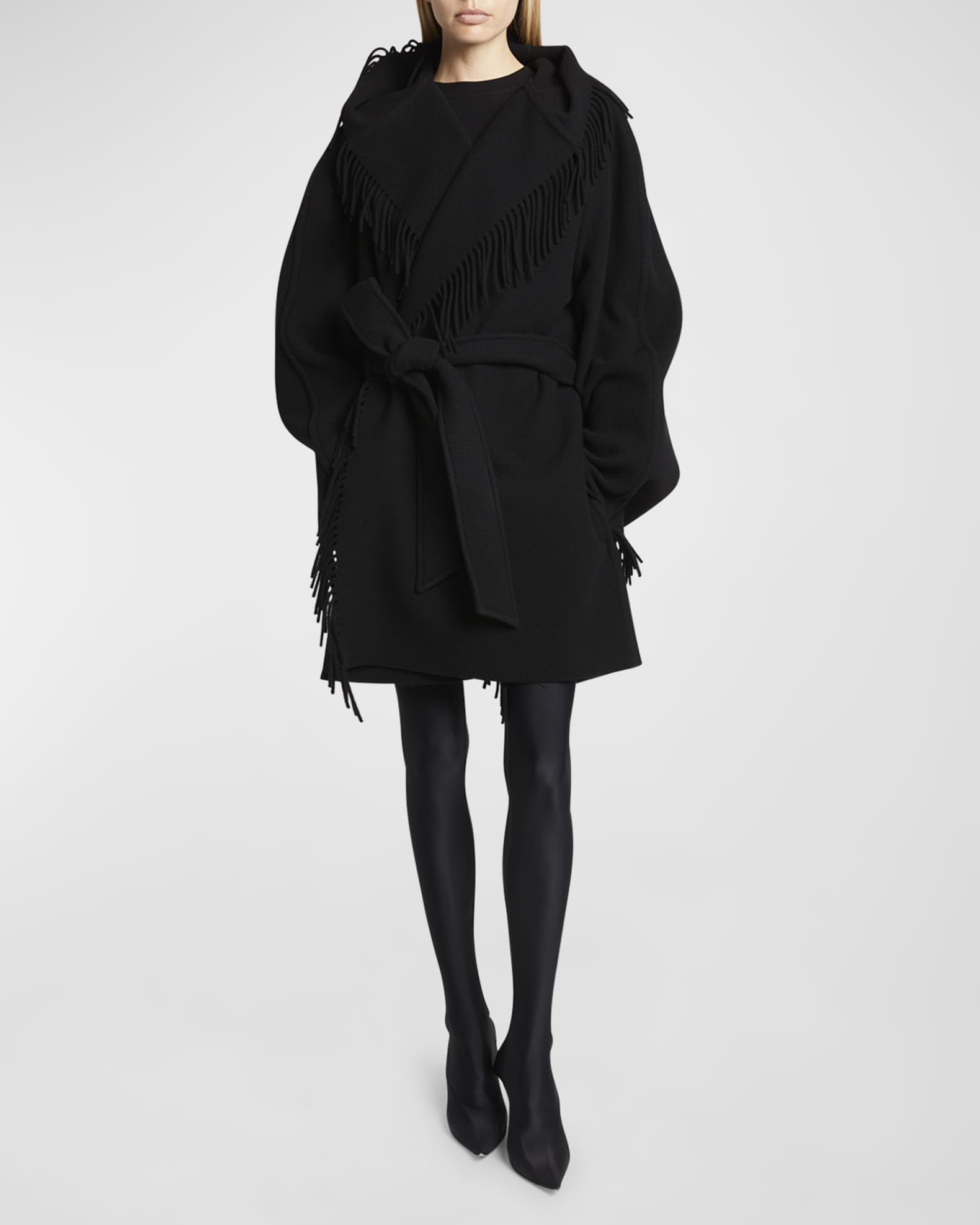 バレンシアガ Balenciaga Fringe Jacket Balenciaga Fringe Jacket | Neiman Marcus