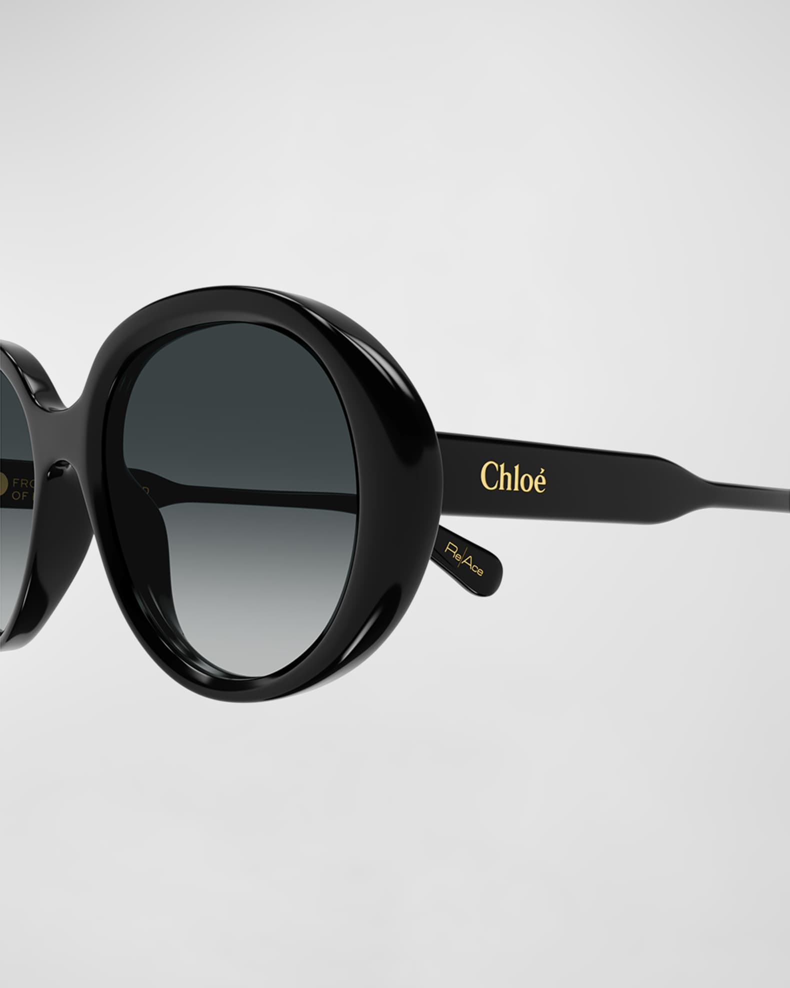 Gradient Acetate Round Sunglasses  1
