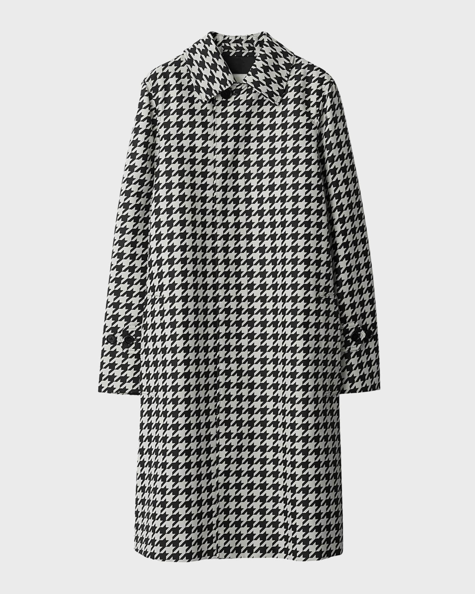 Burberry Houndstooth Trench Coat Neiman Marcus