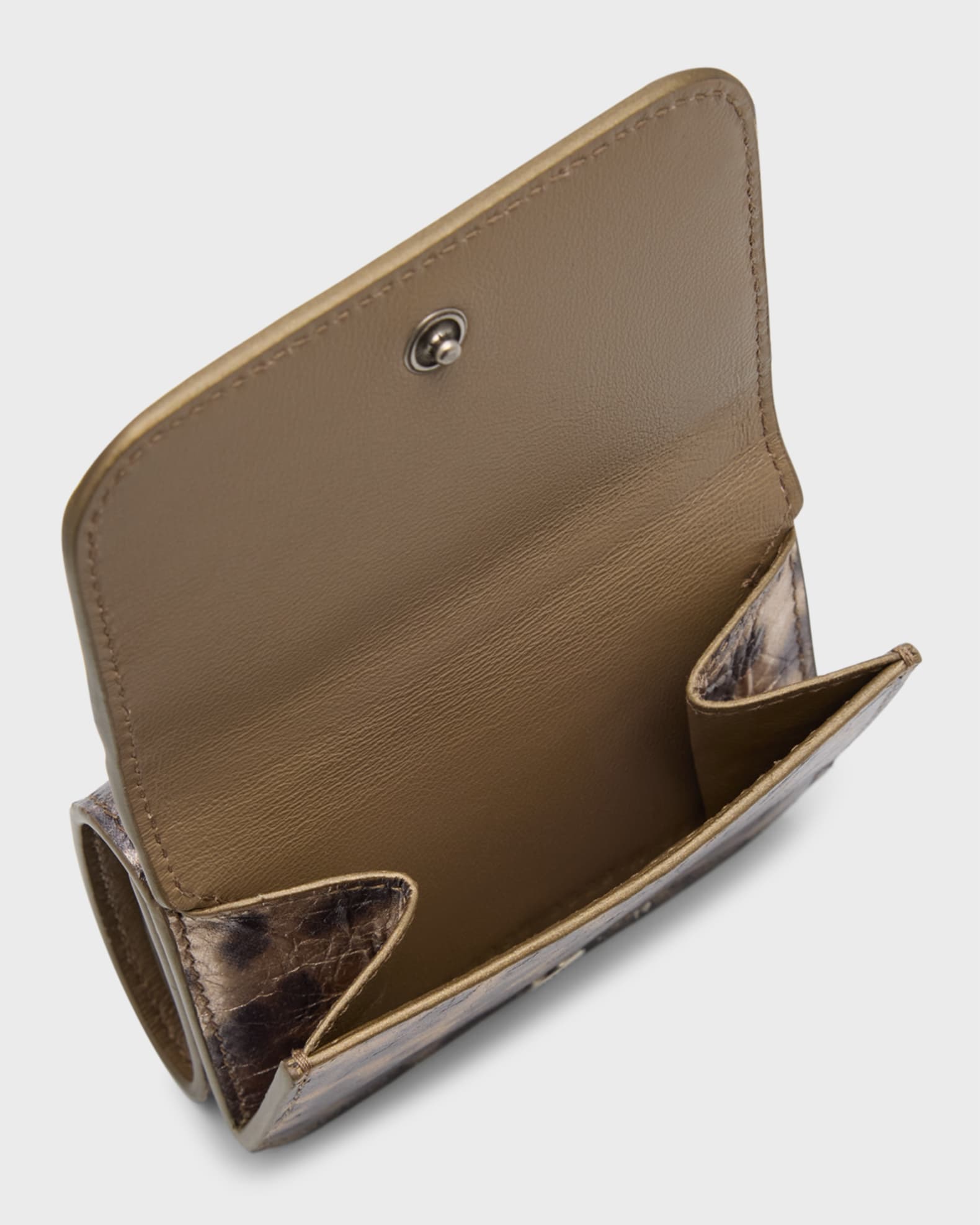 Balenciaga - Le Cagole leather flap-over wallet black - The