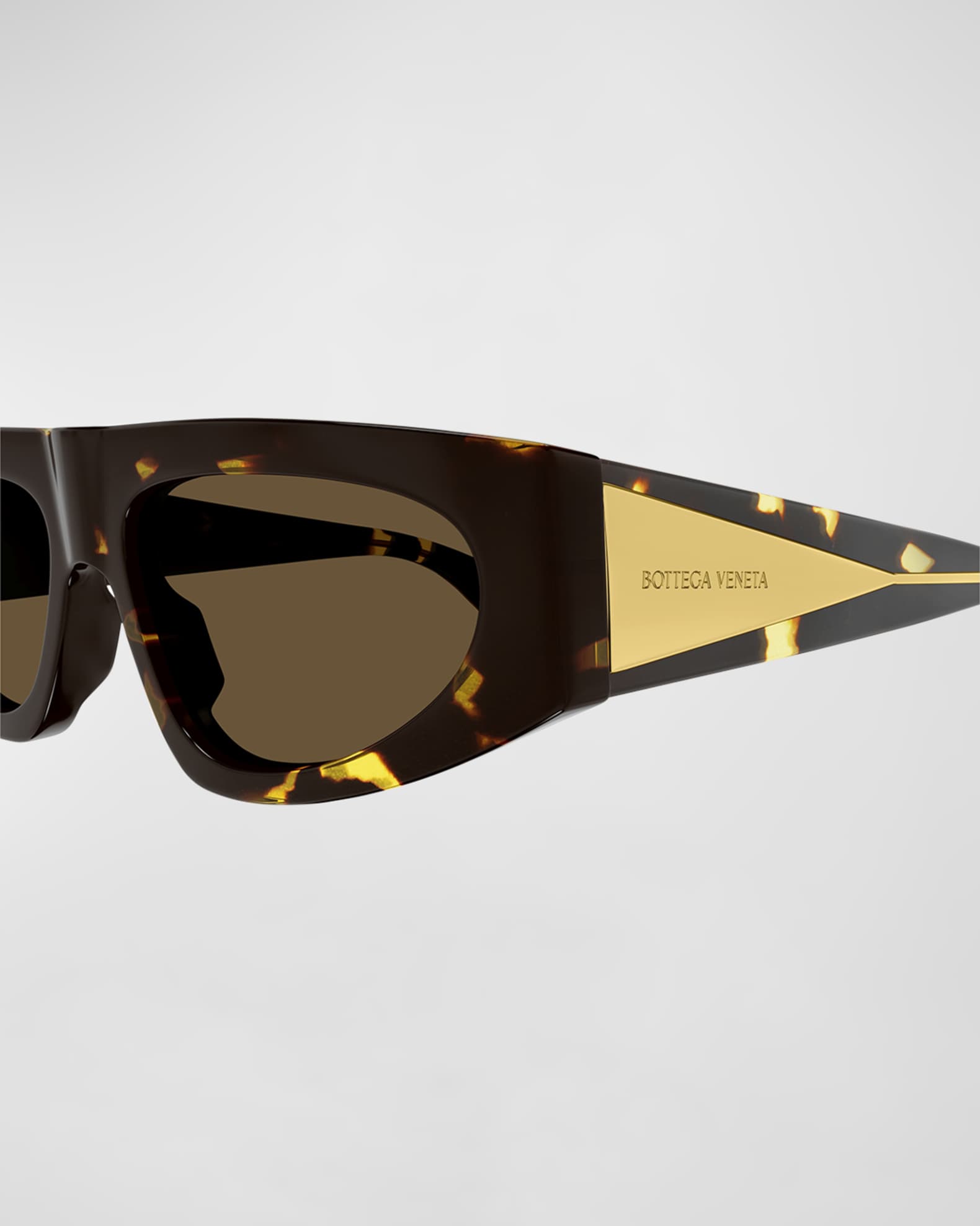 Engraved Logo Acetate Rectangle Sunglasses  1