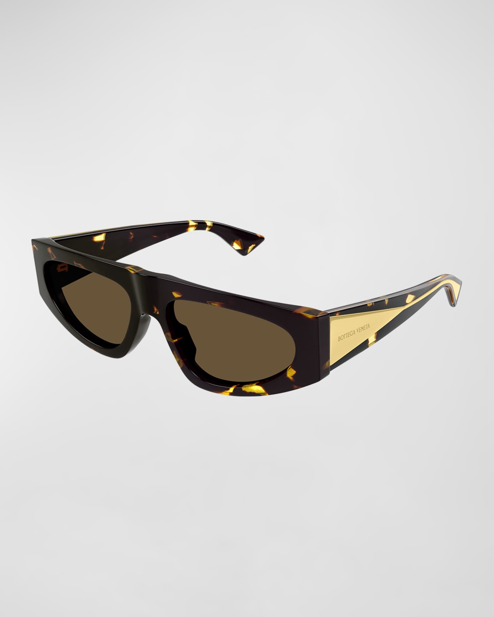 Engraved Logo Acetate Rectangle Sunglasses  0
