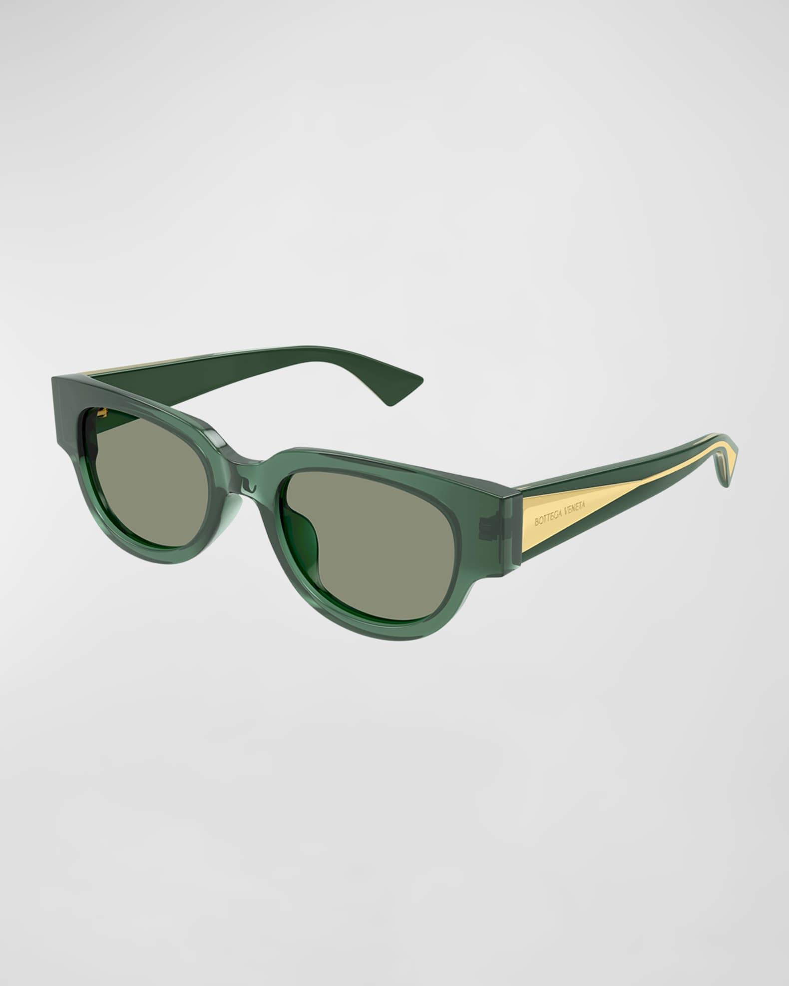 サングラス Bottega Veneta Printed Acetate Classic Sunglasses Bottega Veneta Engraved Logo Acetate Cat-Eye Sunglasses