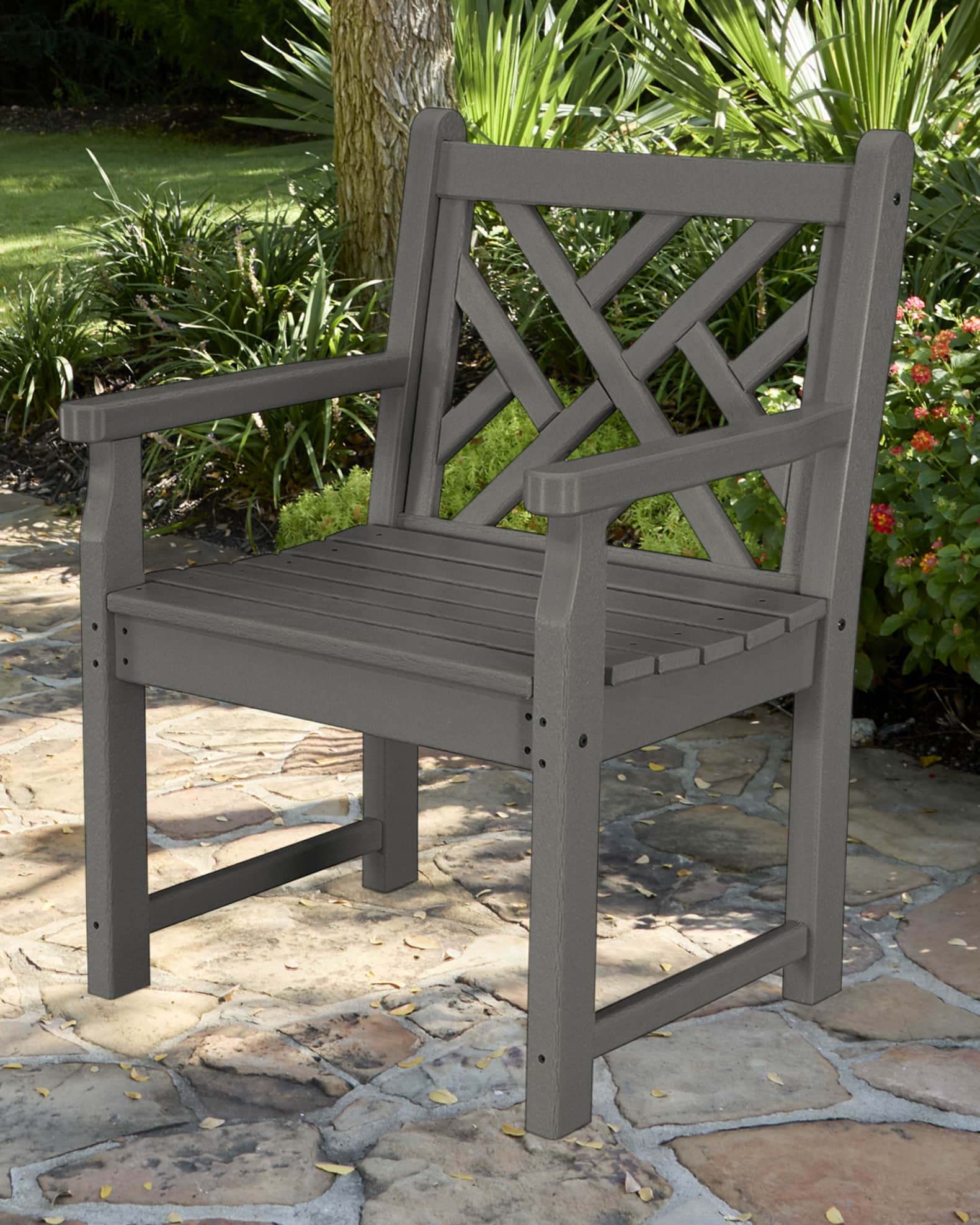 POLYWOOD Chippendale Garden Arm Chair Neiman Marcus