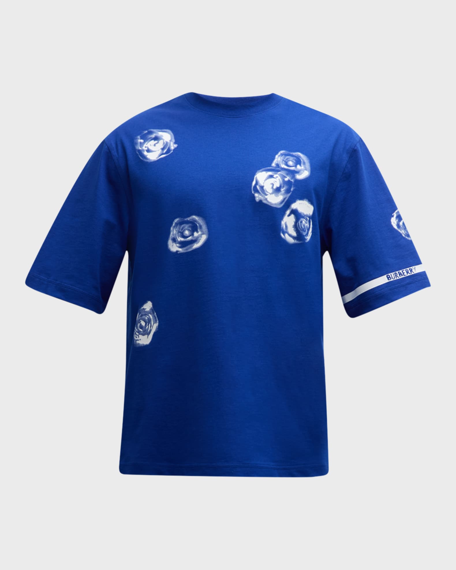 Burberry double logo t shirt hot sale