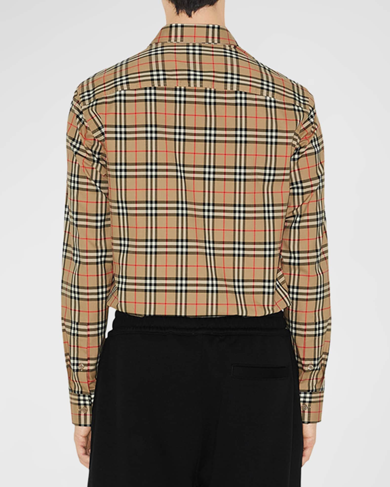 Men s Simson Check Poplin Shirt