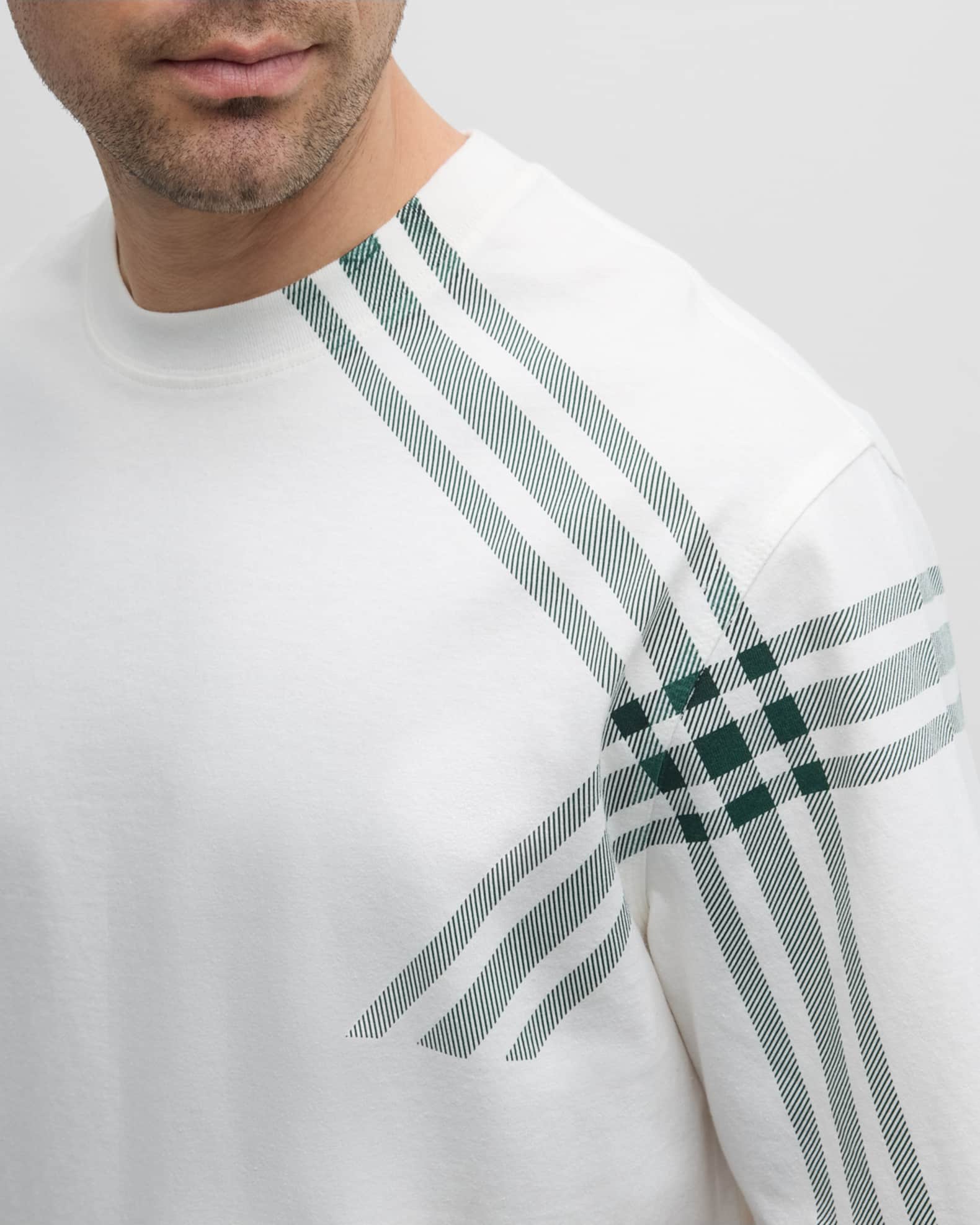 Burberry mens shoulder patch tee top