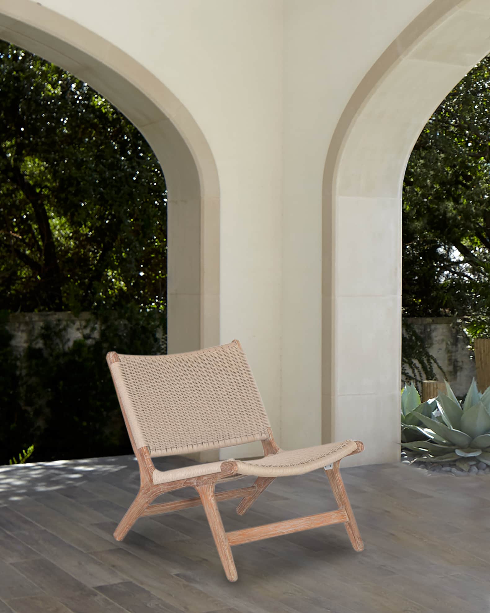 Sunset West Sedona Indoor/Outdoor Teak Accent Chair