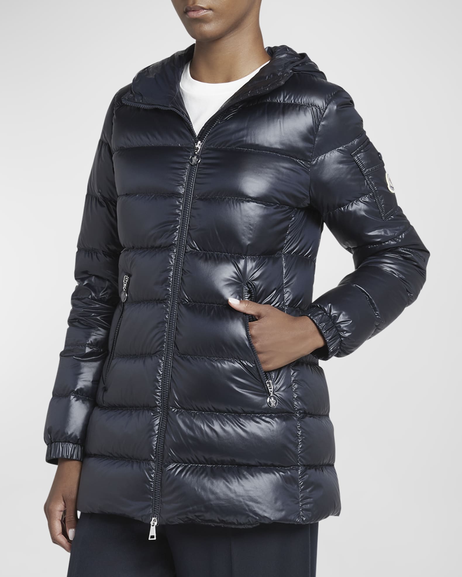 Moncler Glements Hooded Puffer Parka Jacket | Neiman Marcus
