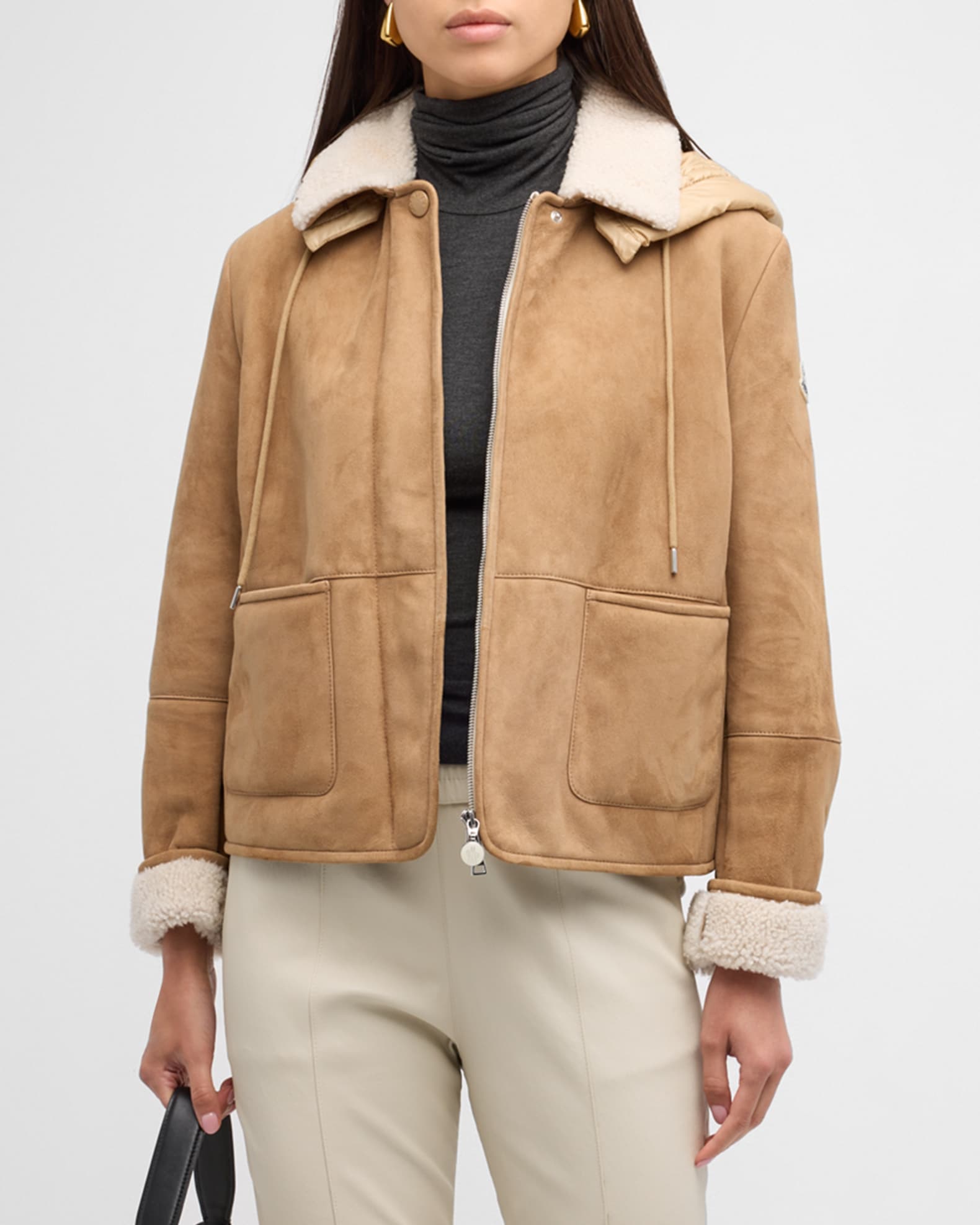 Dafne Suede Hybrid Jacket