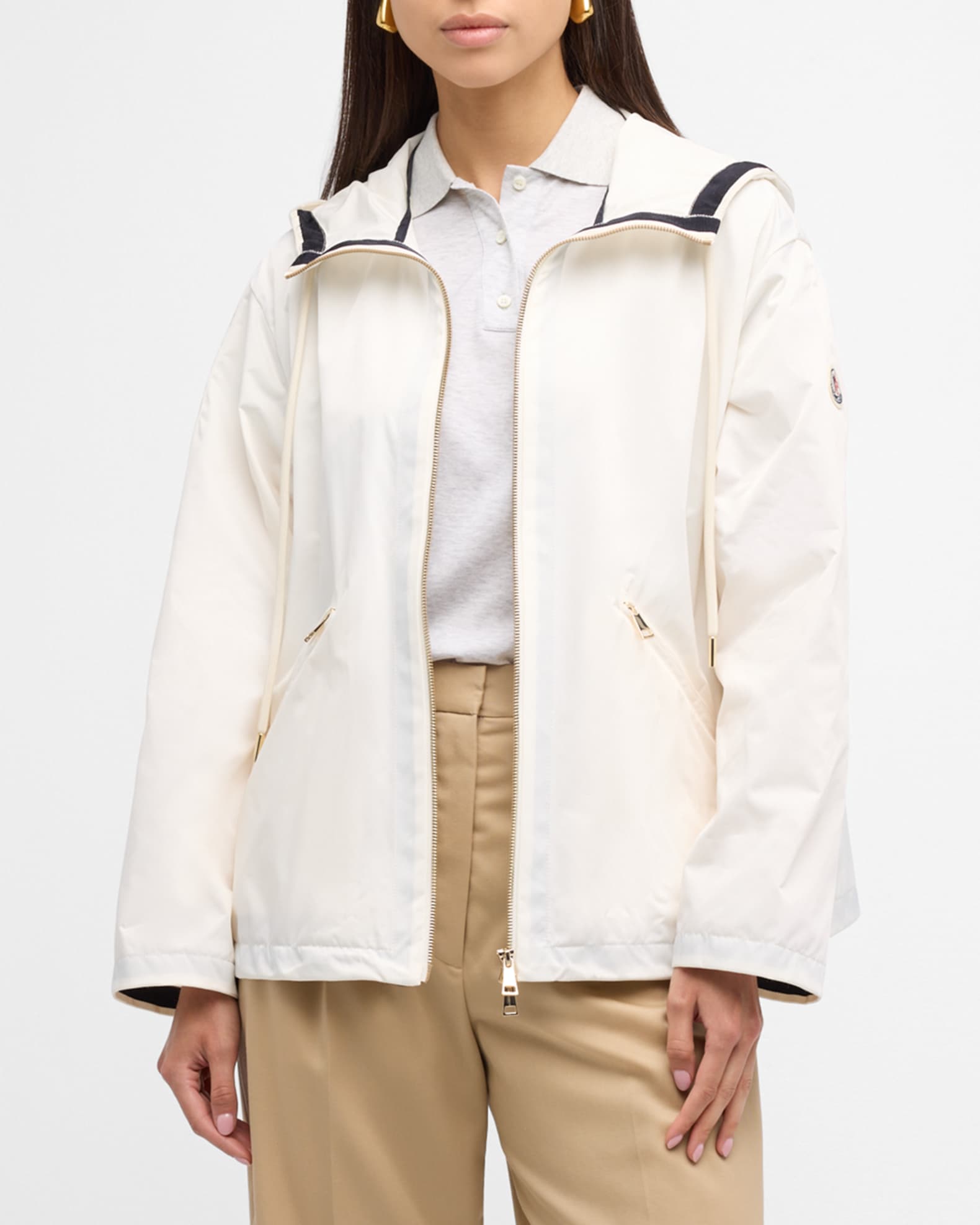Moncler Cassiopea Hooded Utility Jacket Neiman Marcus